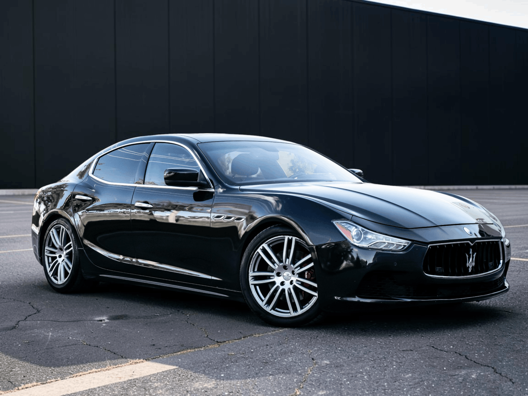Black 2015 Maserati Ghibli Sedan All-Wheel Drive Automatic