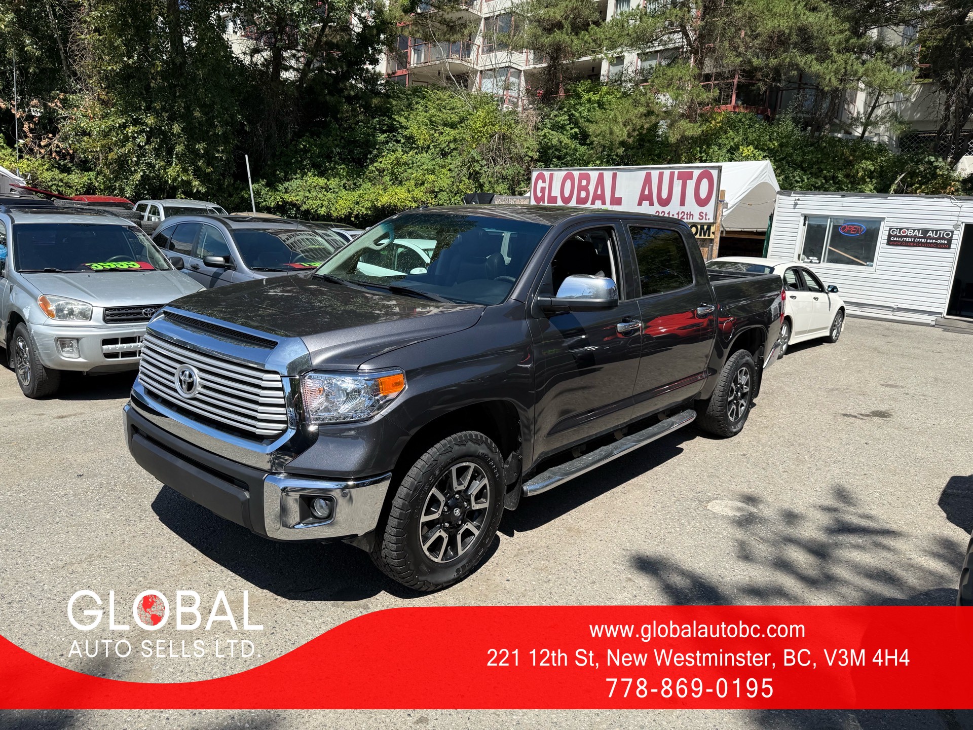 Gray 2015 Toyota Tundra Pickup Truck Four-Wheel Drive Automatic