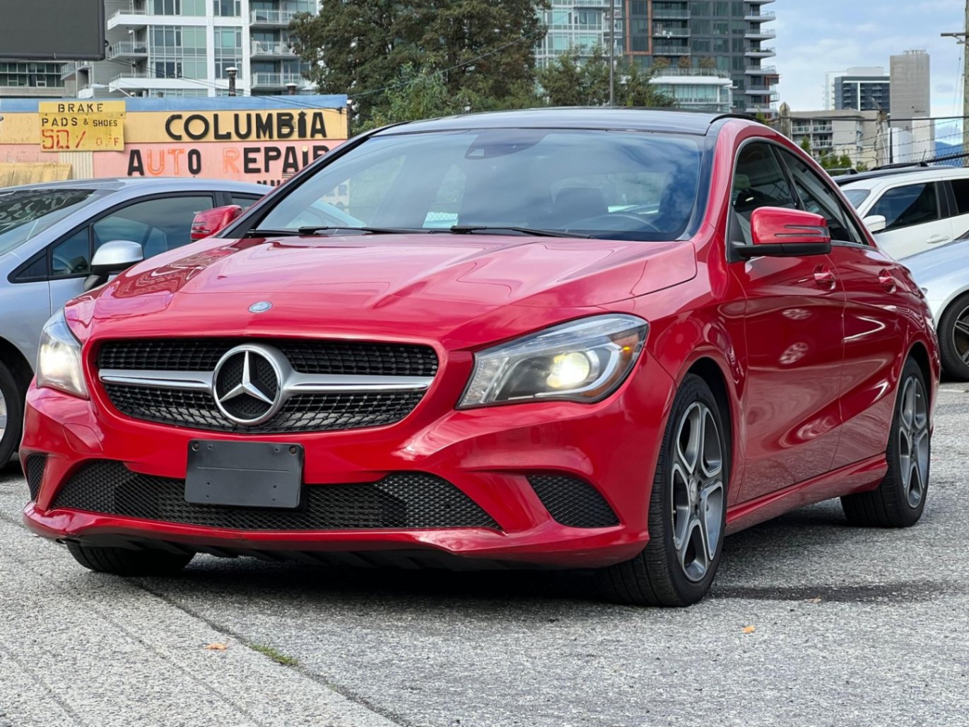 Red 2014 Mercedes-Benz CLA Sedan All-Wheel Drive Automatic