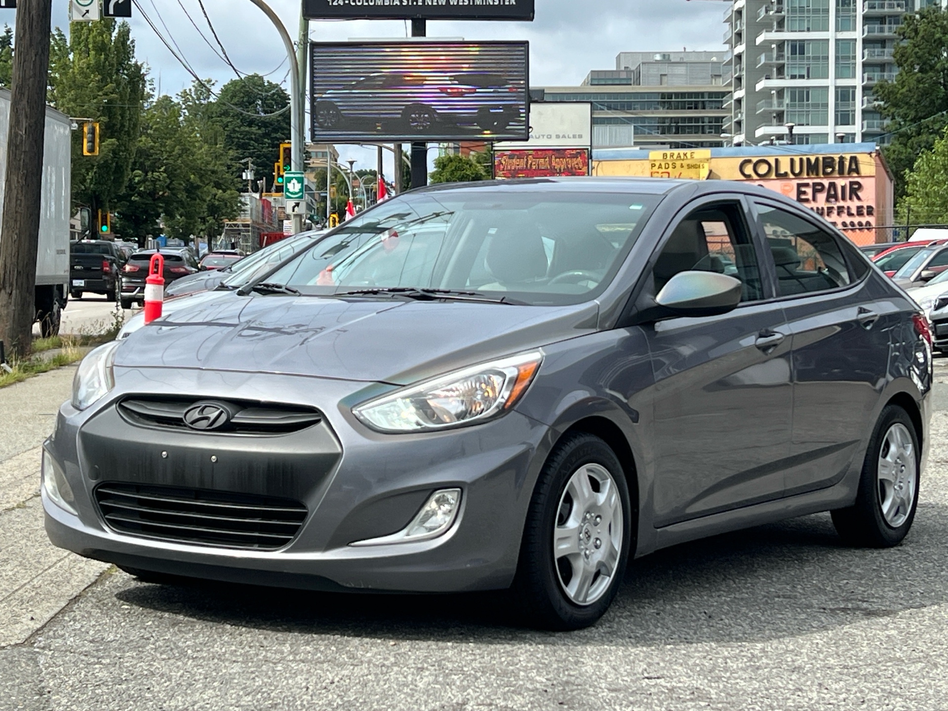 Silver 2017 Hyundai Accent Sedan Front-Wheel Drive Automatic