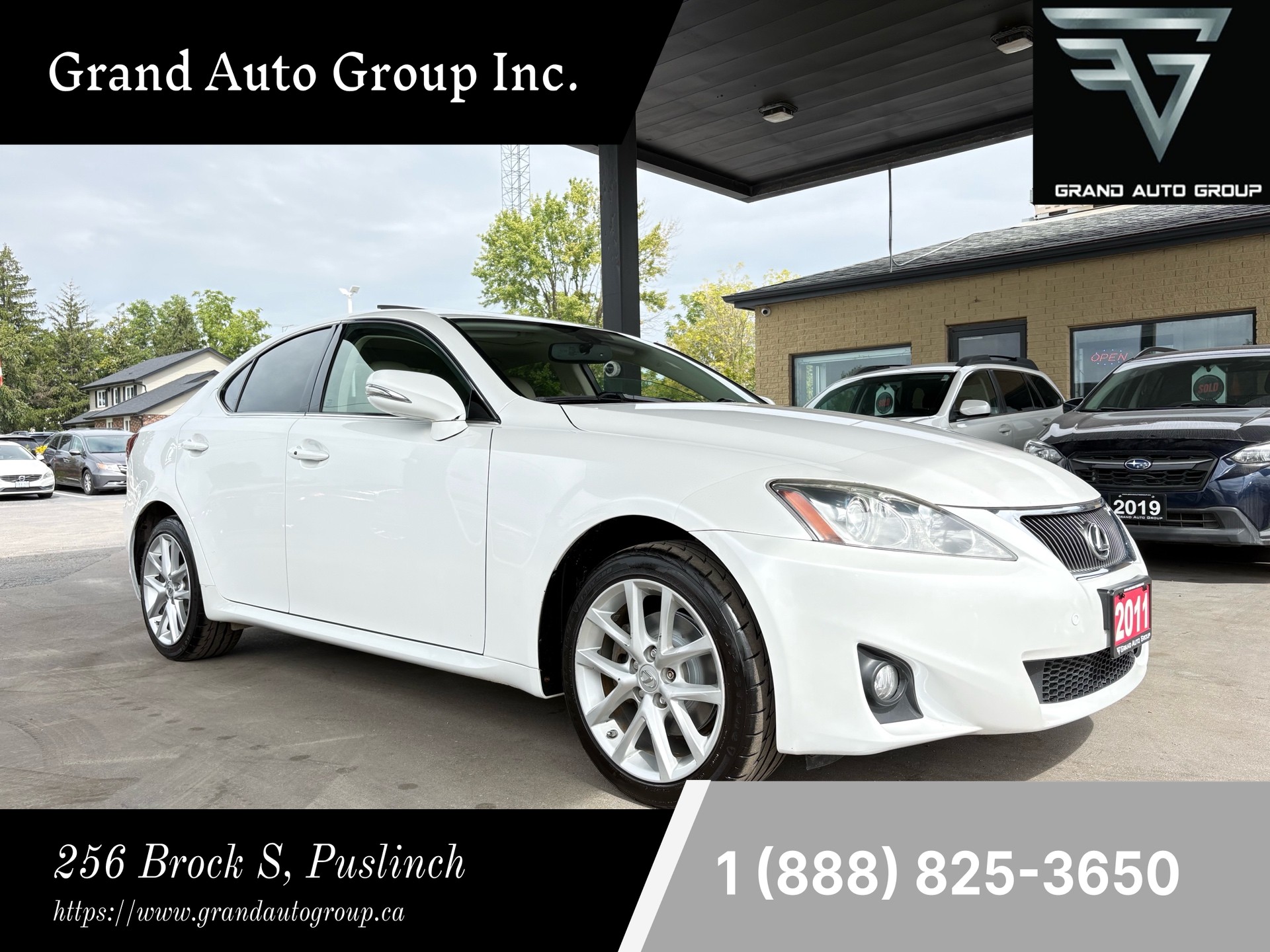 White 2011 Lexus IS Sedan All-Wheel Drive Automatic