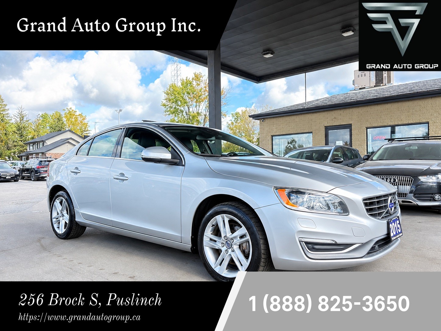 Silver 2015 Volvo S60 Sedan All-Wheel Drive Automatic