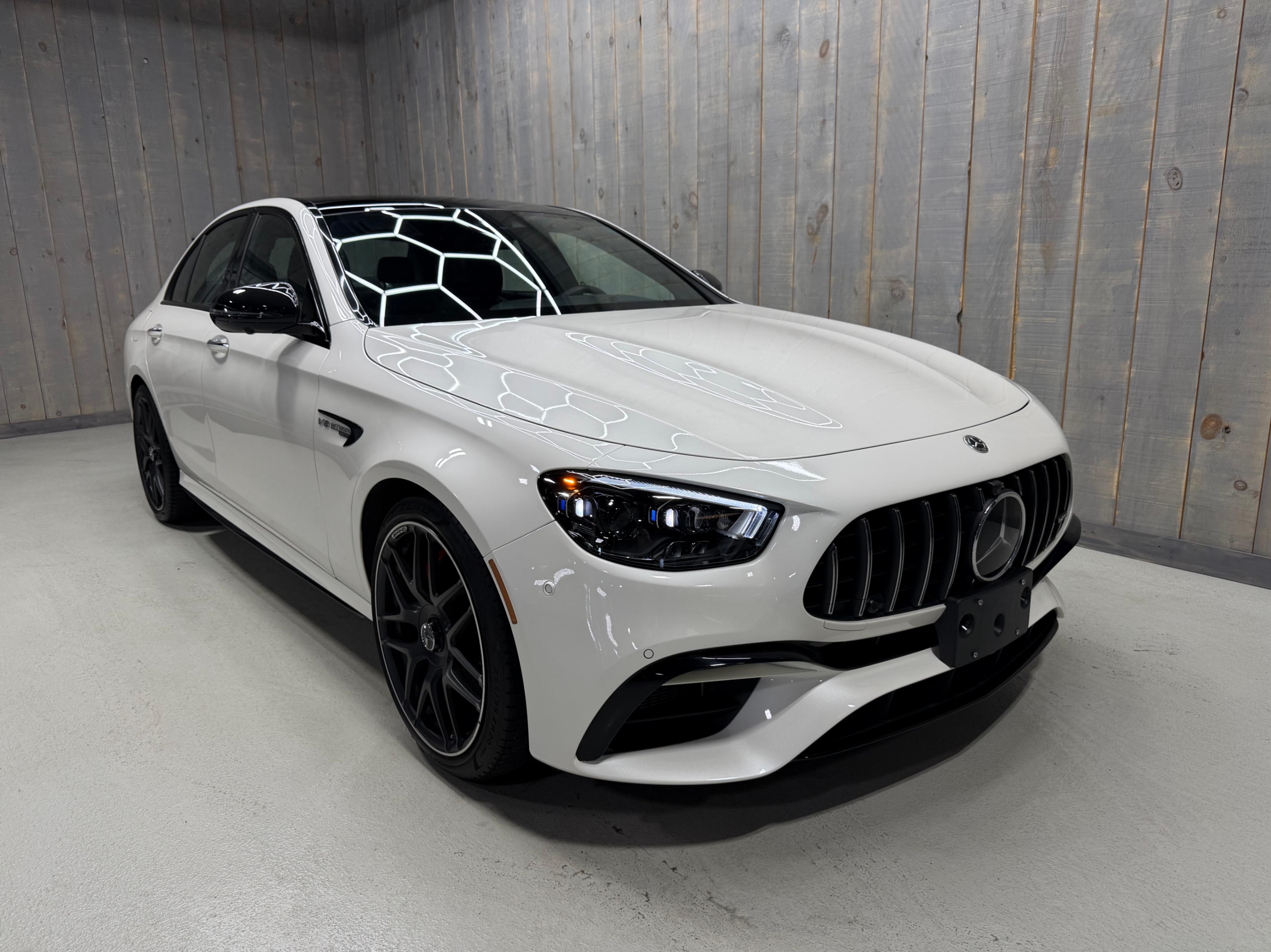White 2023 Mercedes-Benz E-Class AMG E 63 S 4MATIC Sedan All-Wheel Drive Automatic