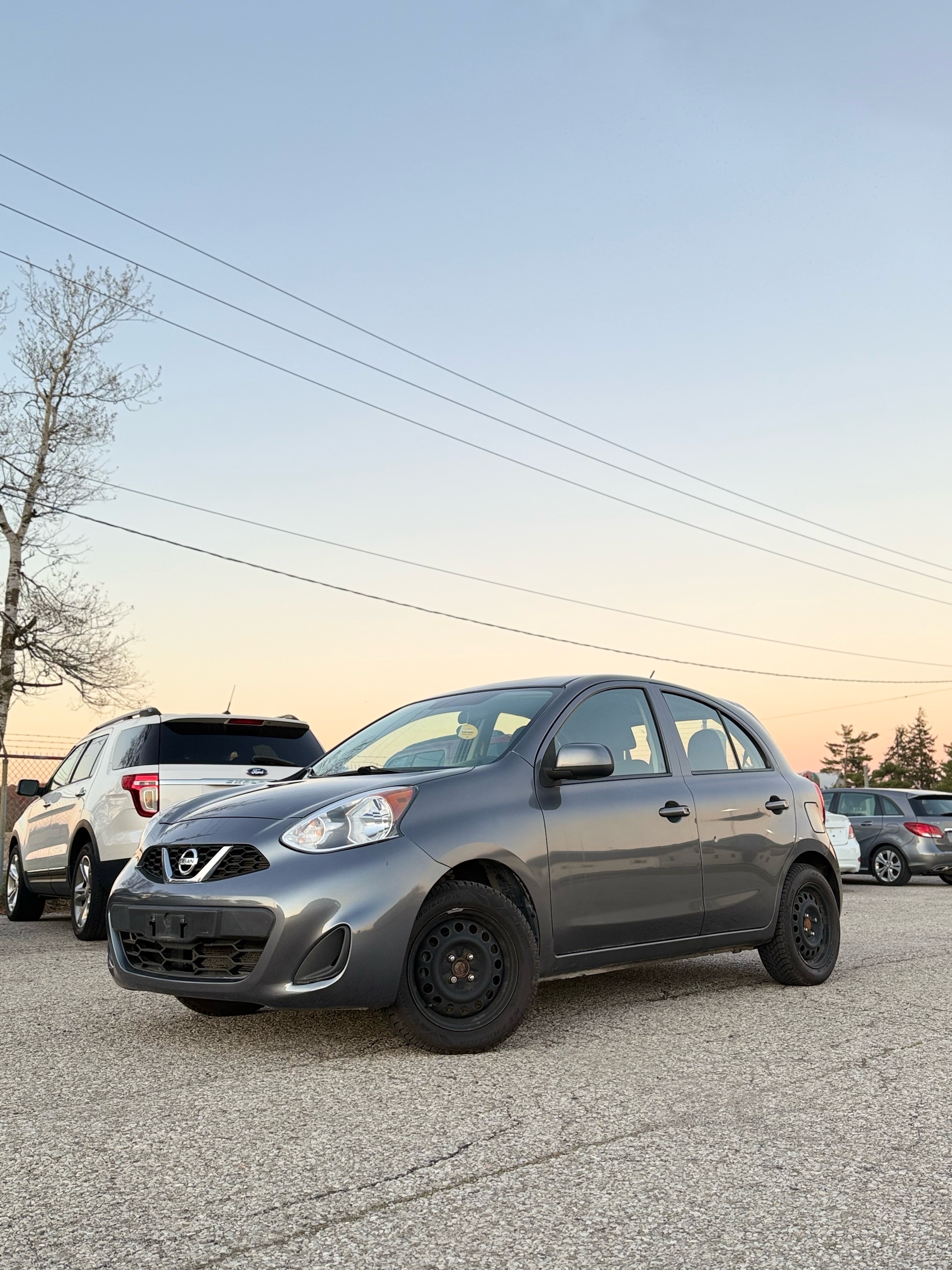 Gray 2017 Nissan Micra Hatchback  Automatic