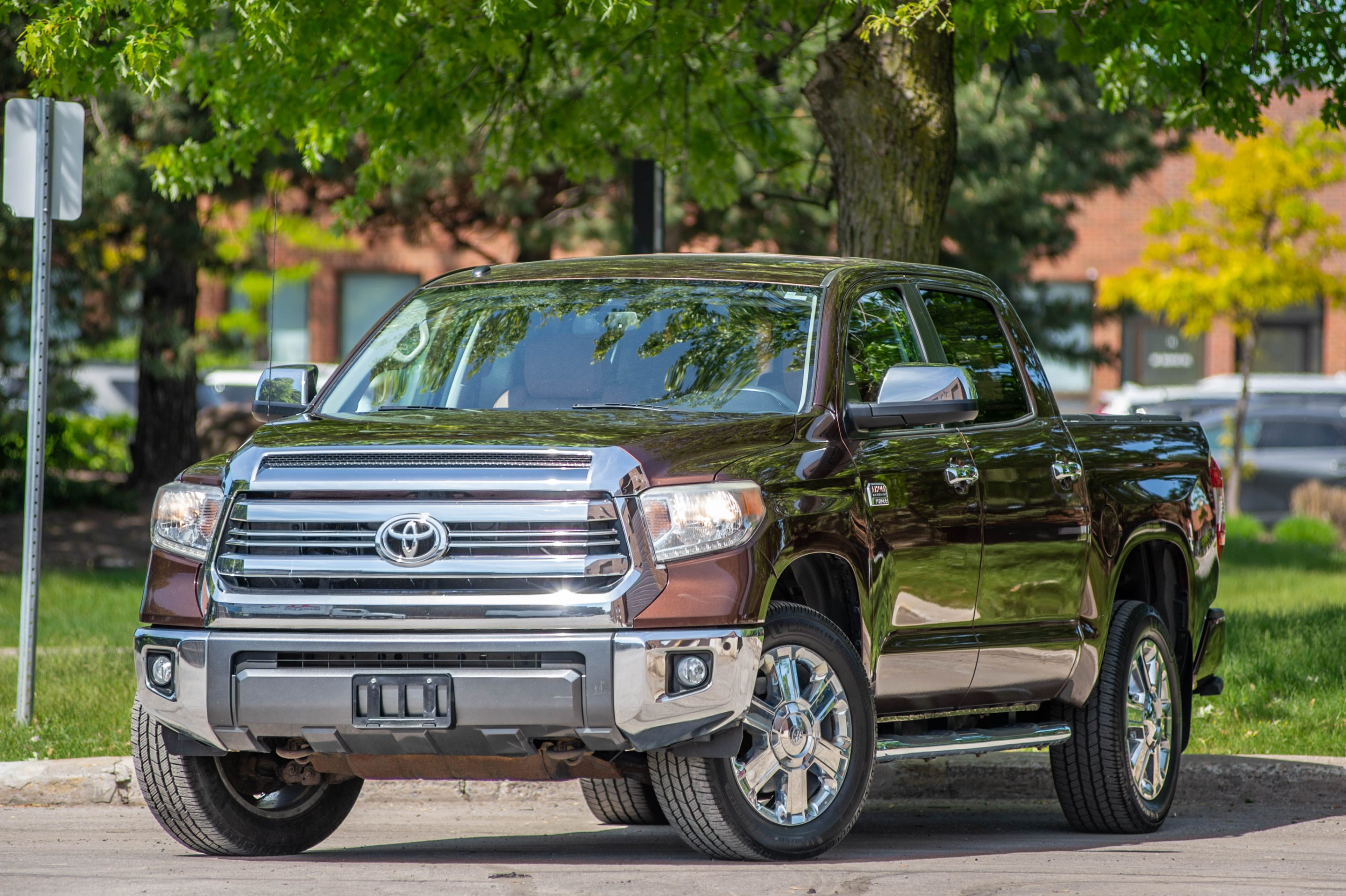 Brown 2016 Toyota Tundra Platinum CrewMax 5.7L 4WD Pickup Truck Four-Wheel Drive Automatic