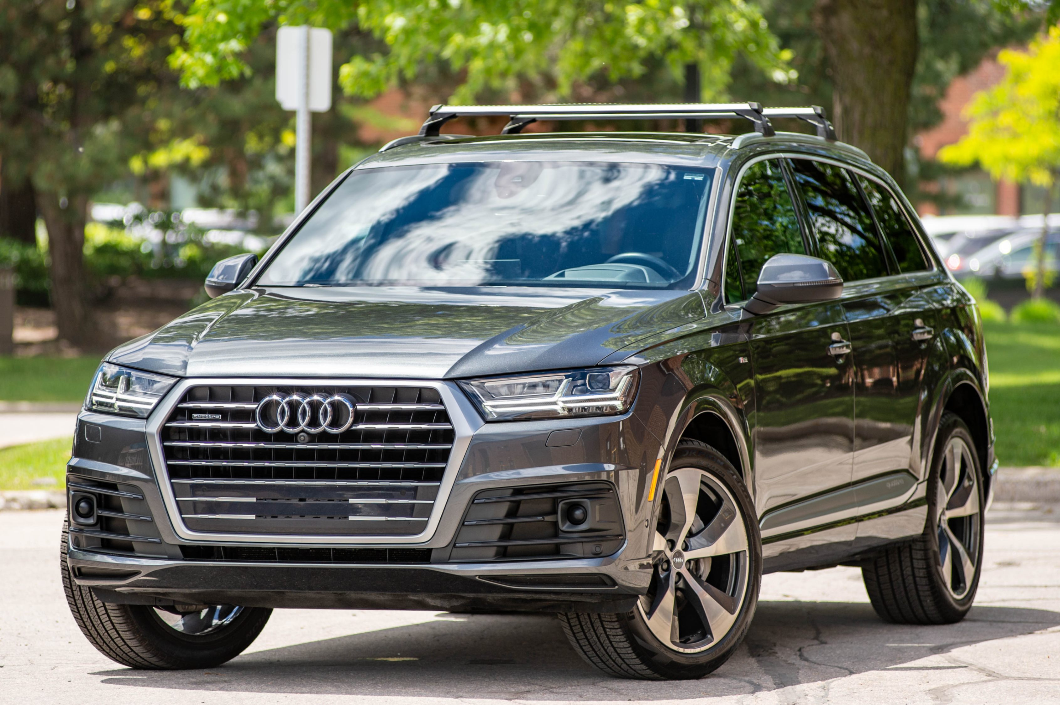 Gray 2019 Audi Q7 55 TFSI quattro Technik SUV / Crossover Automatic