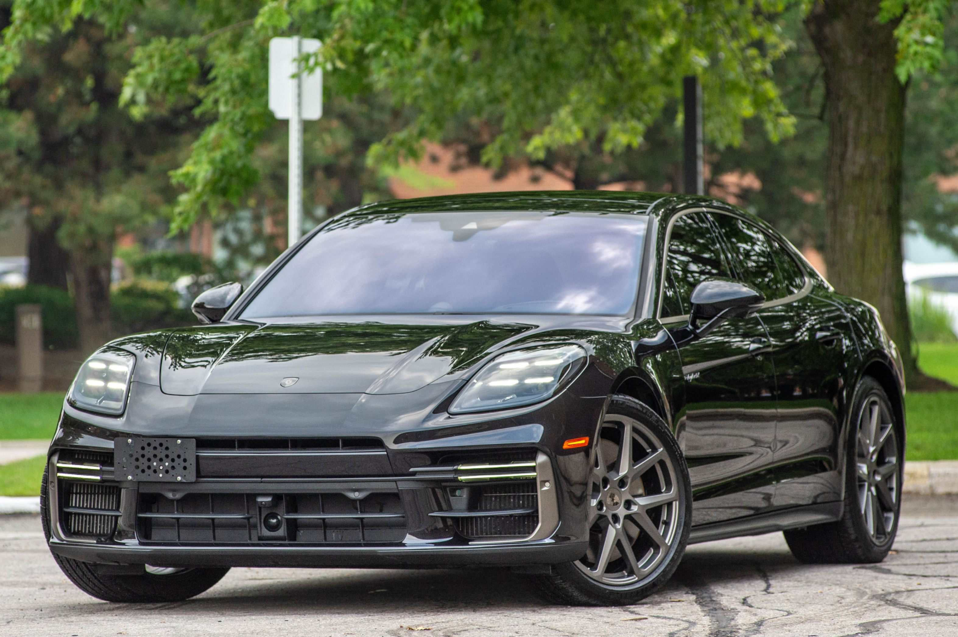 Black 2025 Porsche Panamera E-Hybrid Sedan All-Wheel Drive Automatic