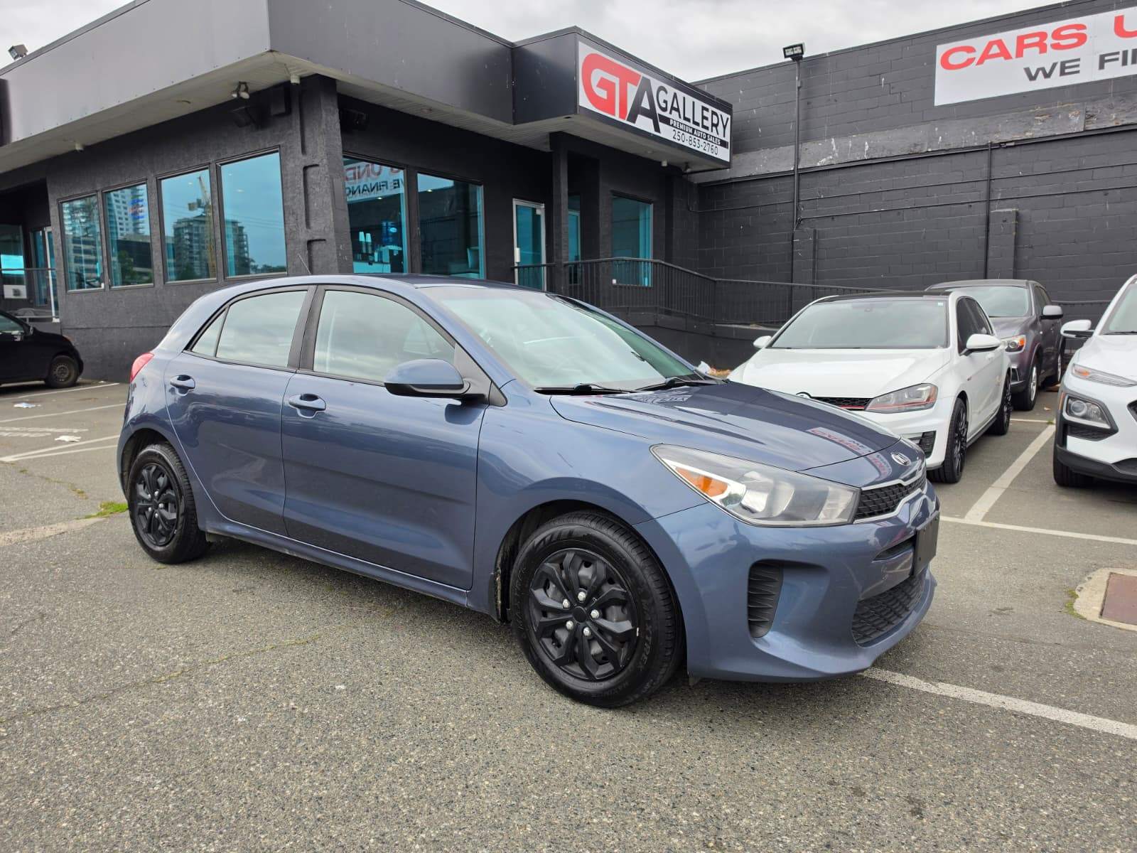 Blue 2018 Kia Rio5 Hatchback Front-Wheel Drive Automatic
