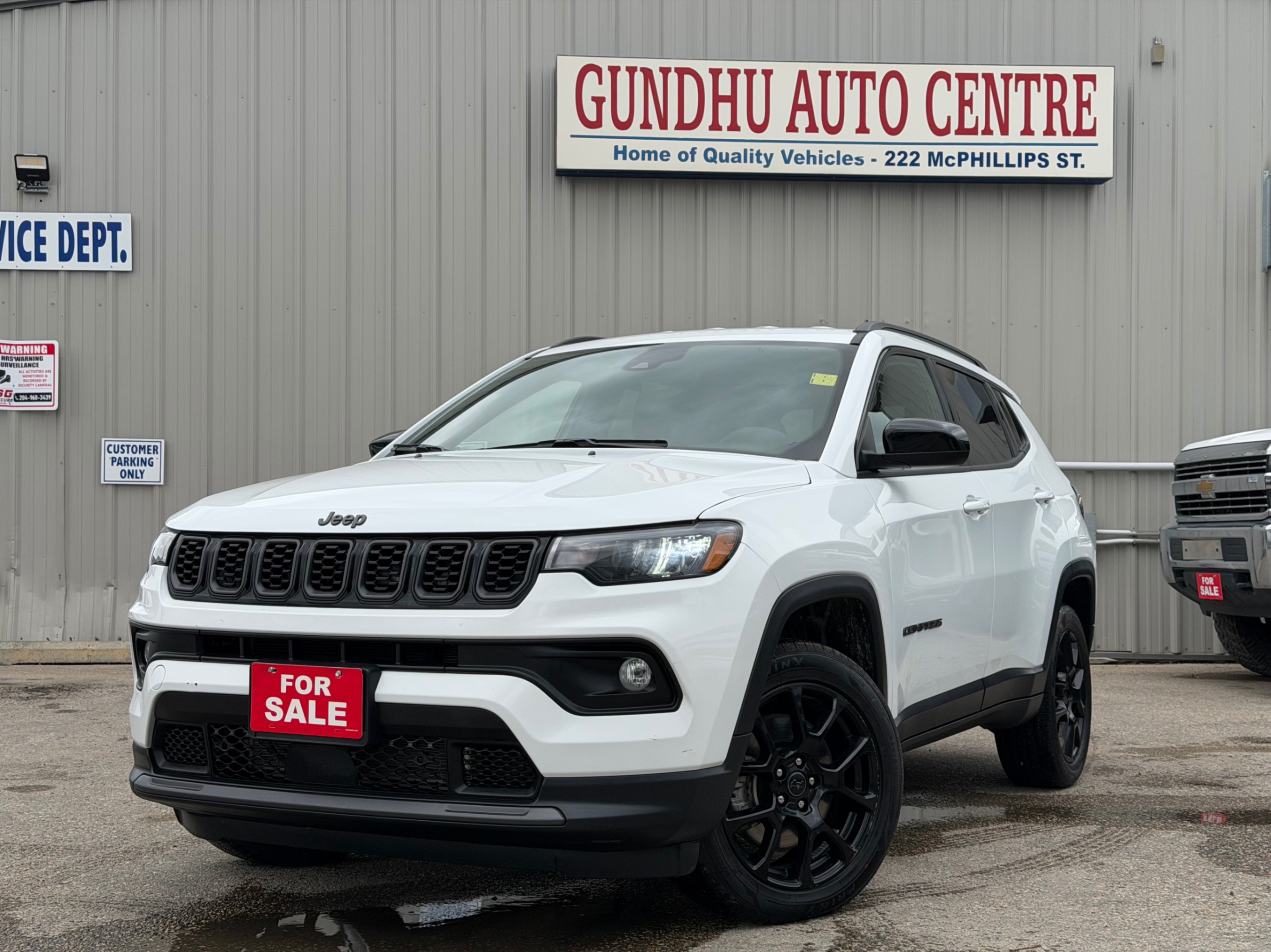 White 2025 Jeep Compass Altitude 4WD SUV / Crossover Automatic