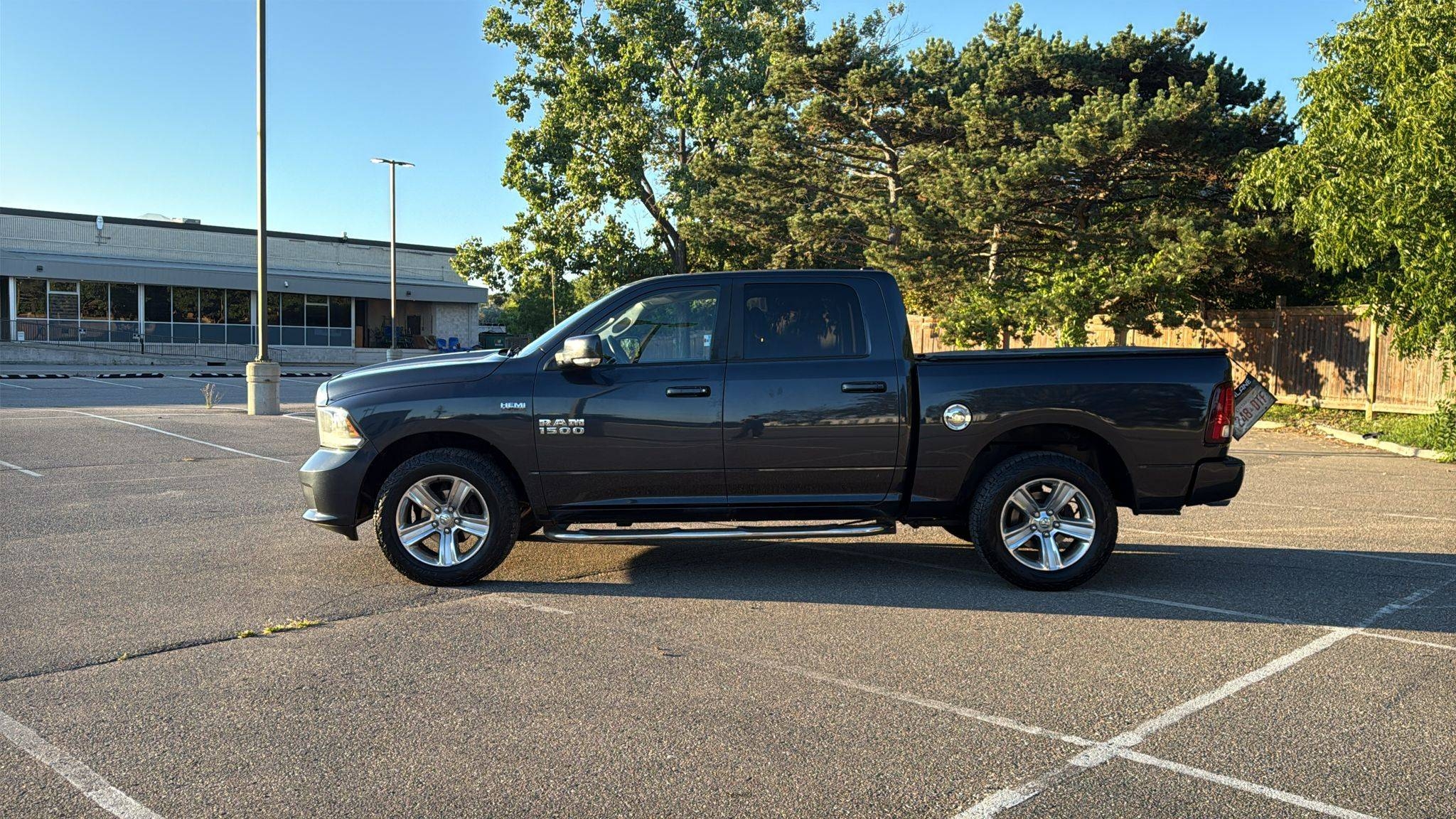 Gray 2014 RAM 1500 Pickup Truck Four-Wheel Drive Automatic