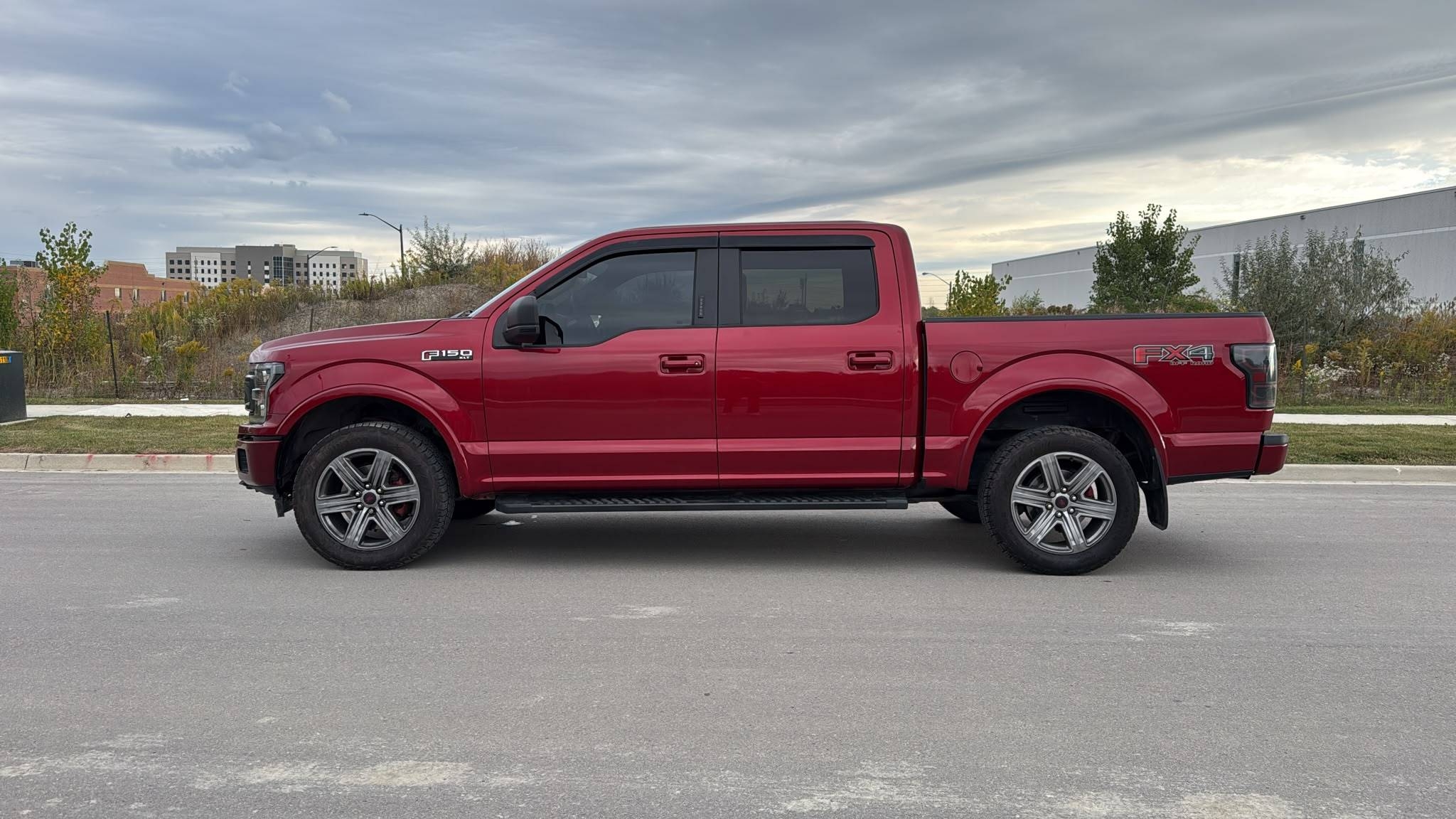 Red 2018 Ford F-150 Pickup Truck Four-Wheel Drive Automatic