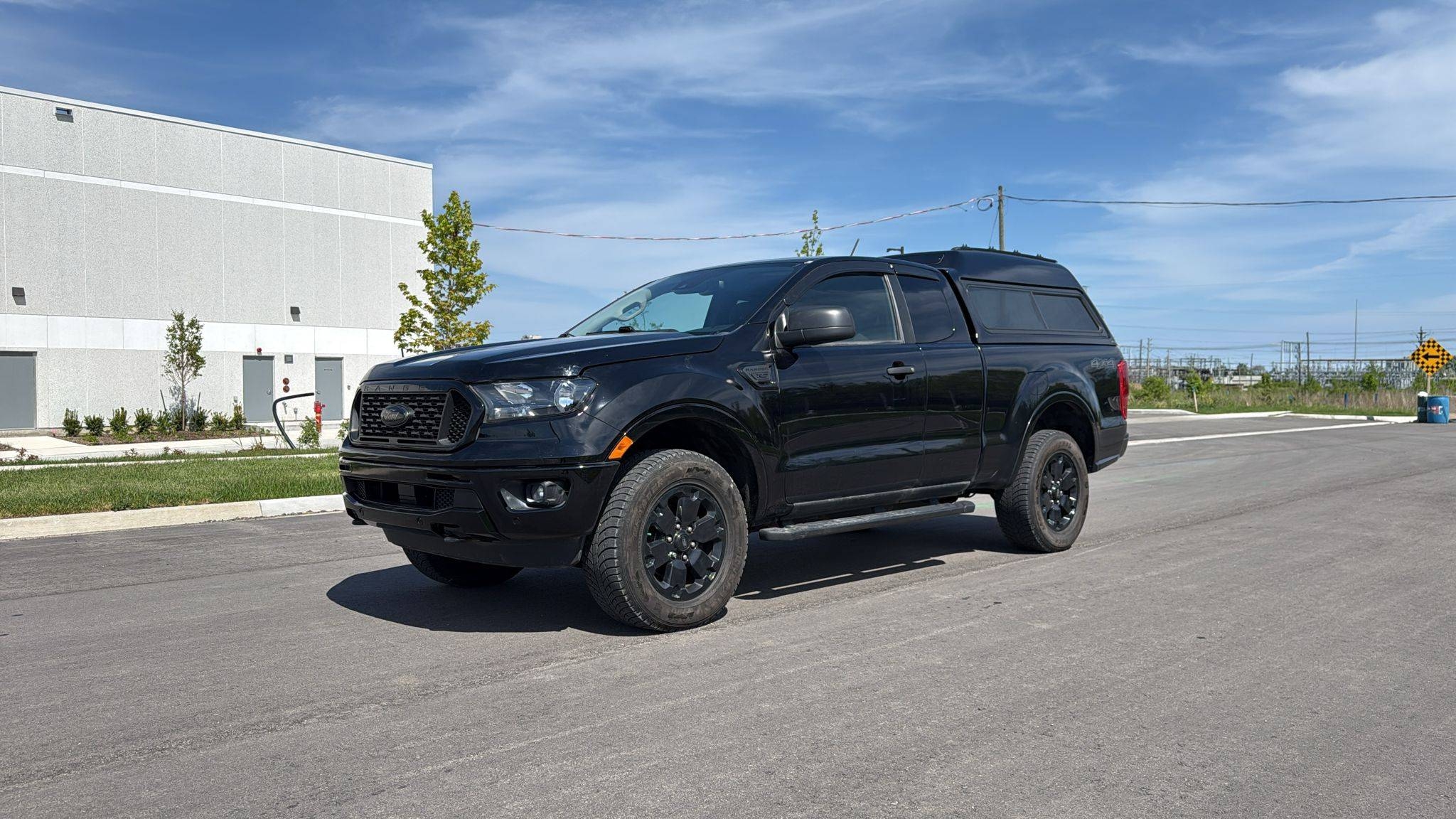 Black 2021 Ford Ranger XLT SuperCab 4WD Pickup Truck Four-Wheel Drive Automatic