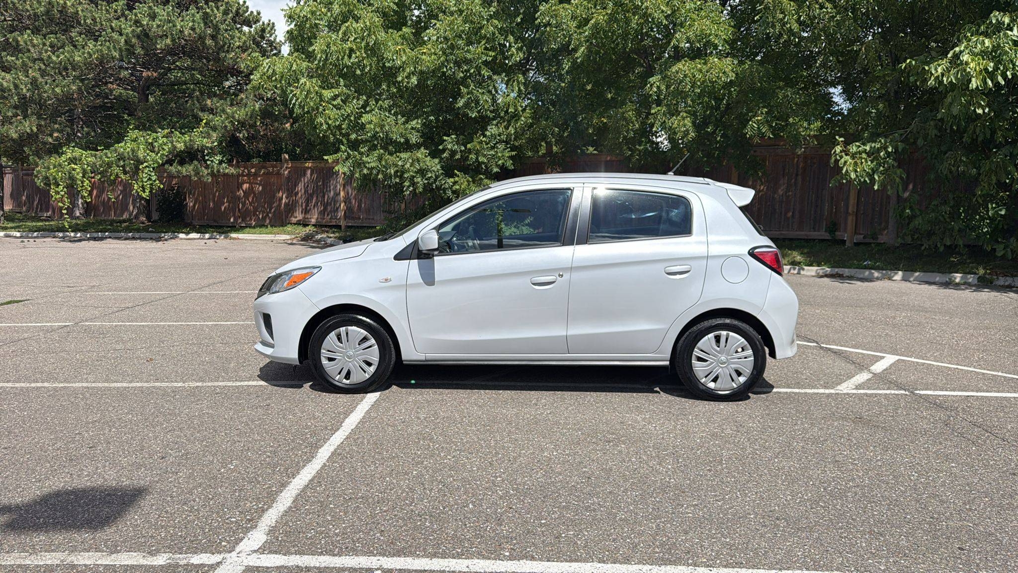 White 2022 Mitsubishi Mirage Hatchback Front-Wheel Drive Manual