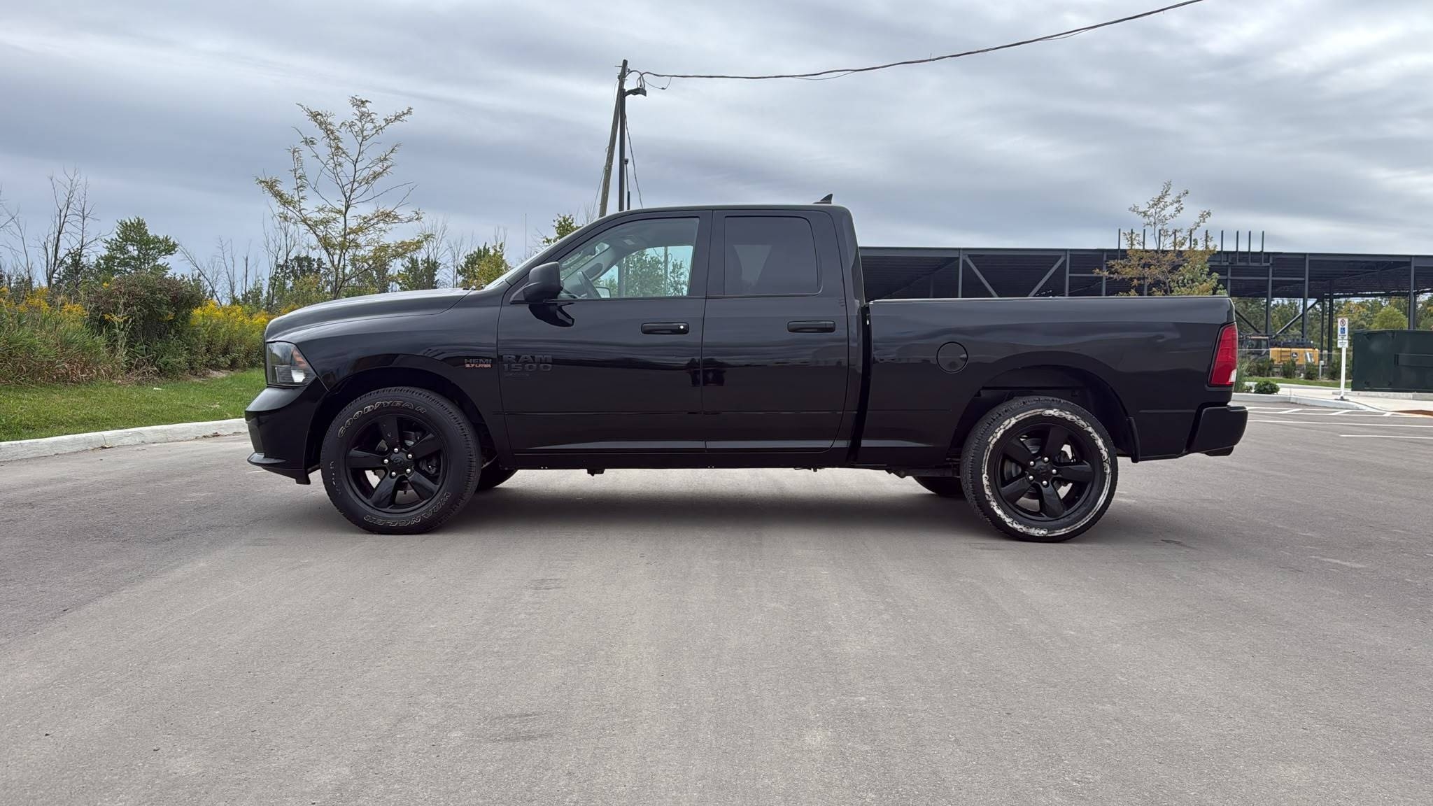 Black 2023 RAM 1500 Pickup Truck Four-Wheel Drive Automatic