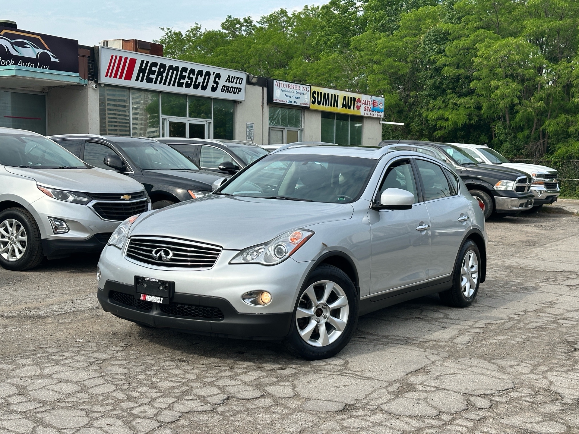 Silver 2010 INFINITI EX35 Journey AWD SUV / Crossover All-Wheel Drive Automatic