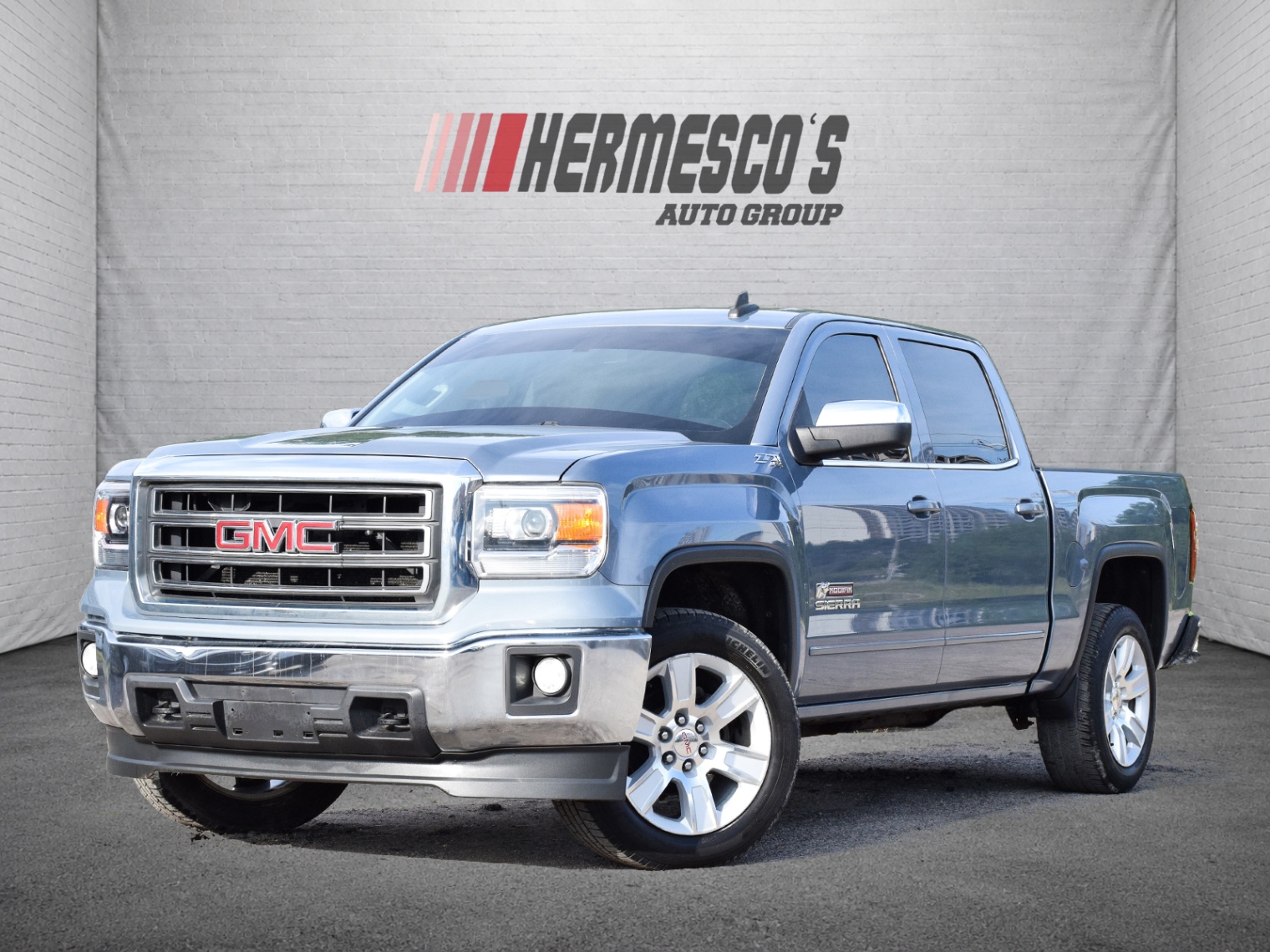 Blue 2015 GMC Sierra 1500 Pickup Truck Four-Wheel Drive Automatic