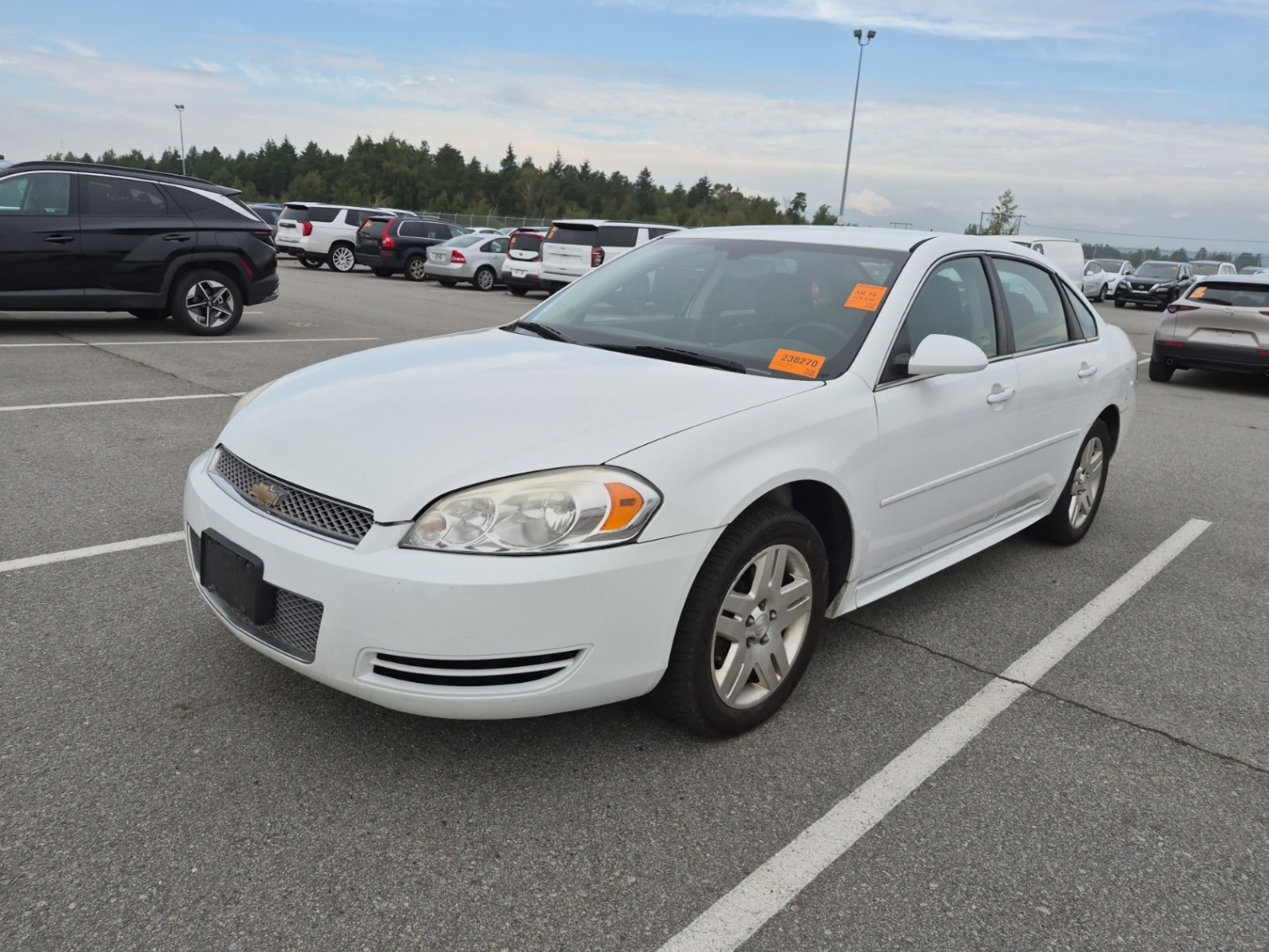 White 2013 Chevrolet Impala Sedan Front-Wheel Drive Automatic