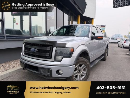Silver 2014 Ford F-150 Pickup Truck Four-Wheel Drive Automatic