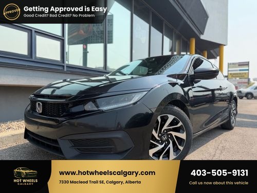 Black 2016 Honda Civic Coupe Coupe Front-Wheel Drive Automatic