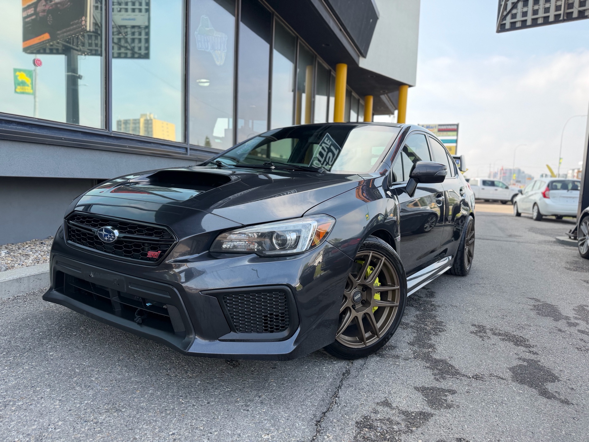 Gray 2018 Subaru WRX STI Sedan All-Wheel Drive Manual