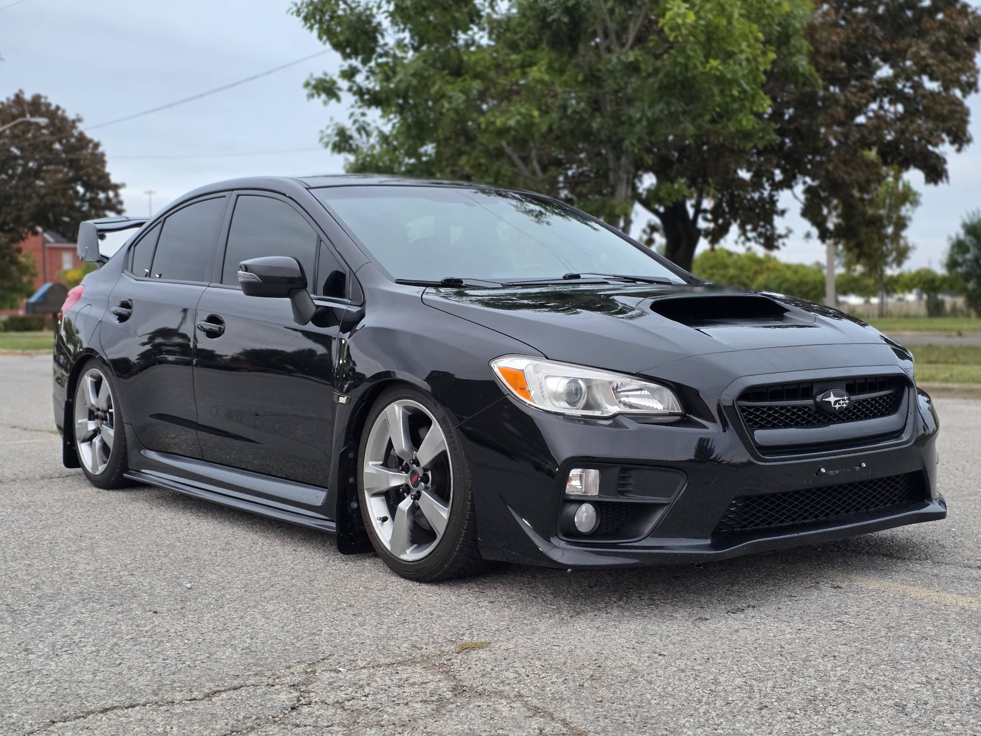 Black 2015 Subaru WRX STI Sedan All-Wheel Drive Manual