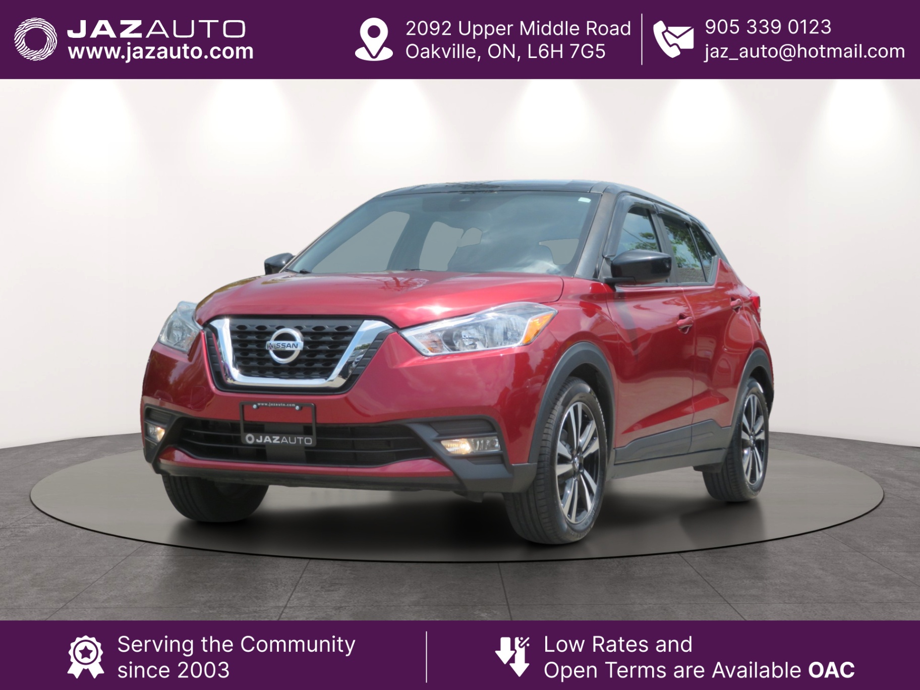 Red 2020 Nissan Kicks SUV / Crossover Front-Wheel Drive Automatic