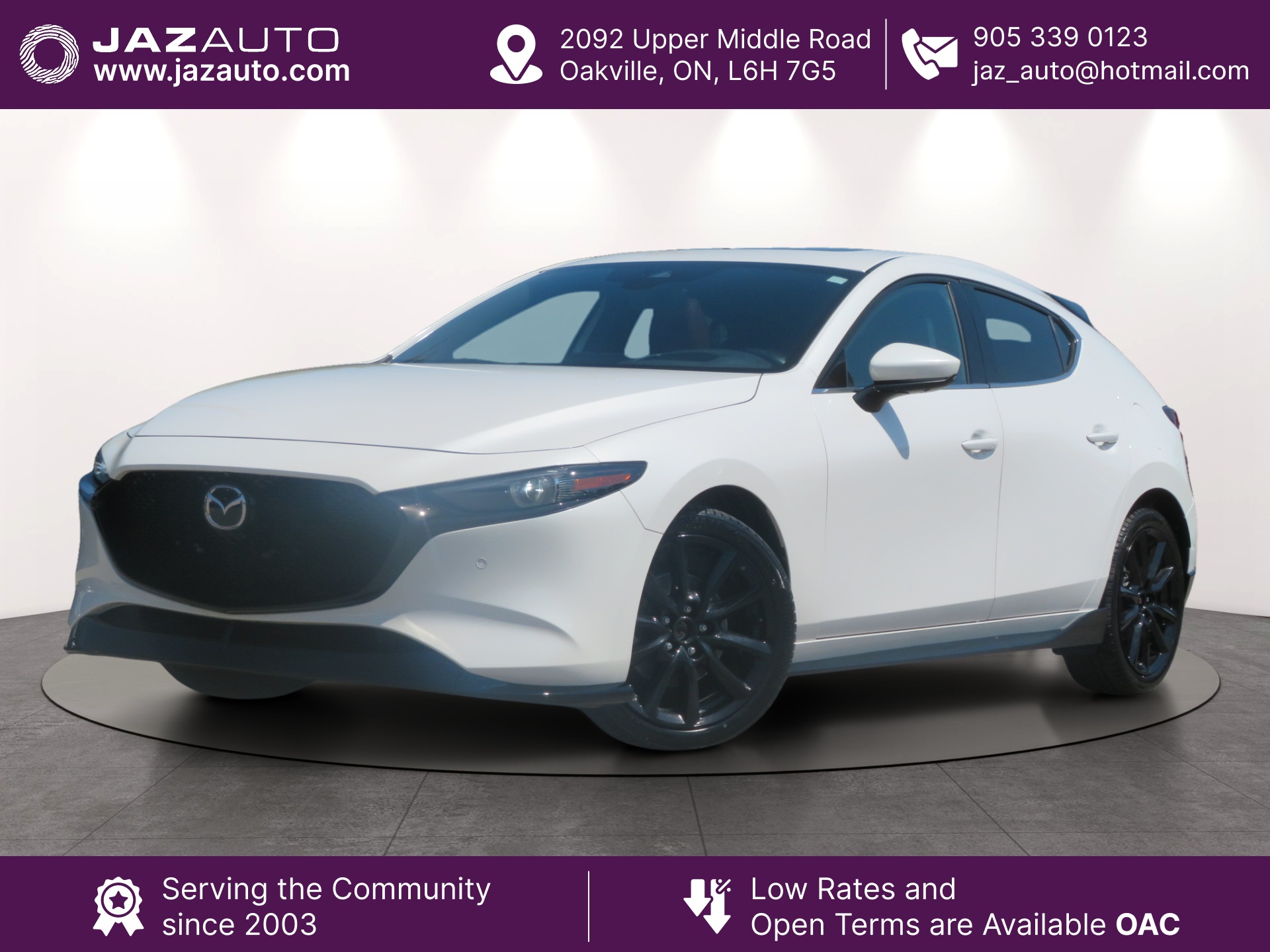 White 2021 Mazda MAZDA3 Sport Hatchback Automatic
