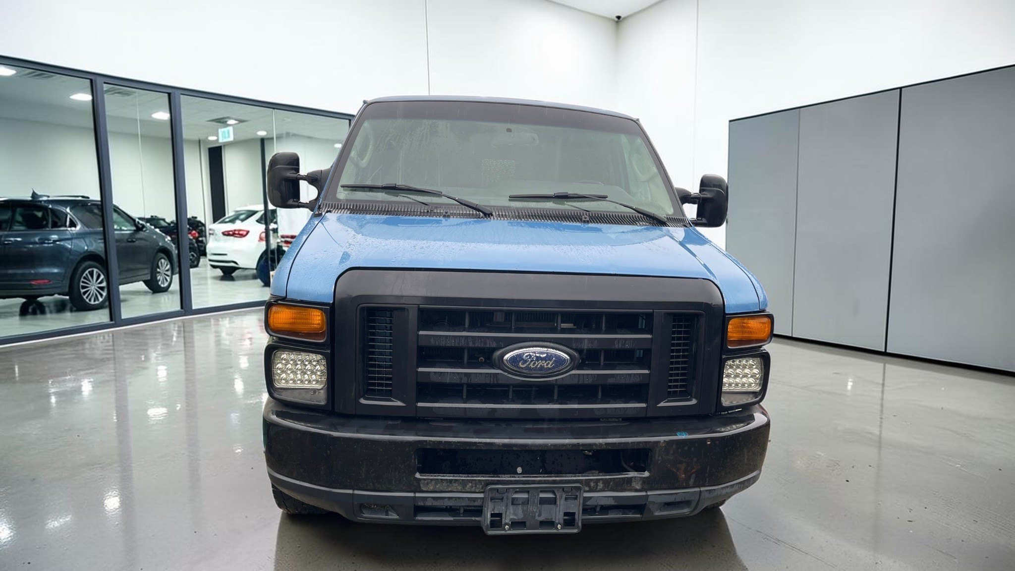 Blue 2010 Ford E-Series Van Rear-Wheel Drive Automatic