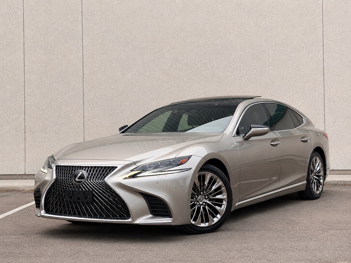 Gray 2018 Lexus LS Sedan All-Wheel Drive Automatic