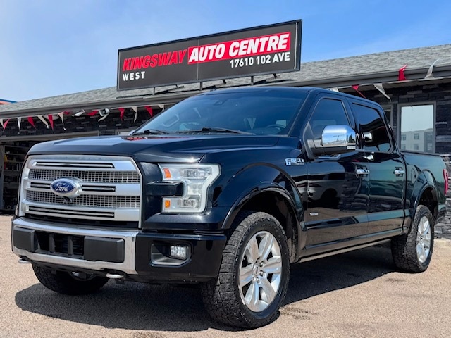 Black 2016 Ford F-150 Pickup Truck Four-Wheel Drive Automatic