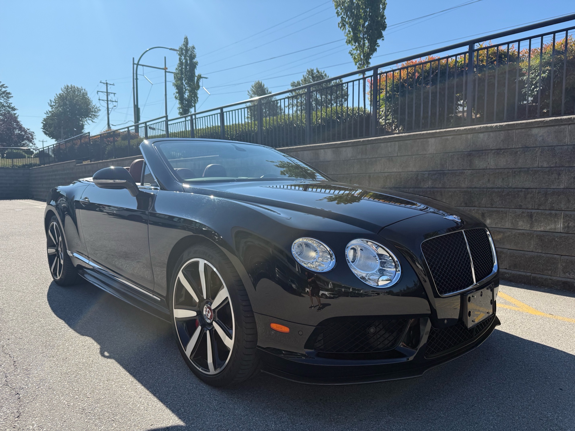 Black 2014 Bentley Continental GTC Convertible All-Wheel Drive Automatic
