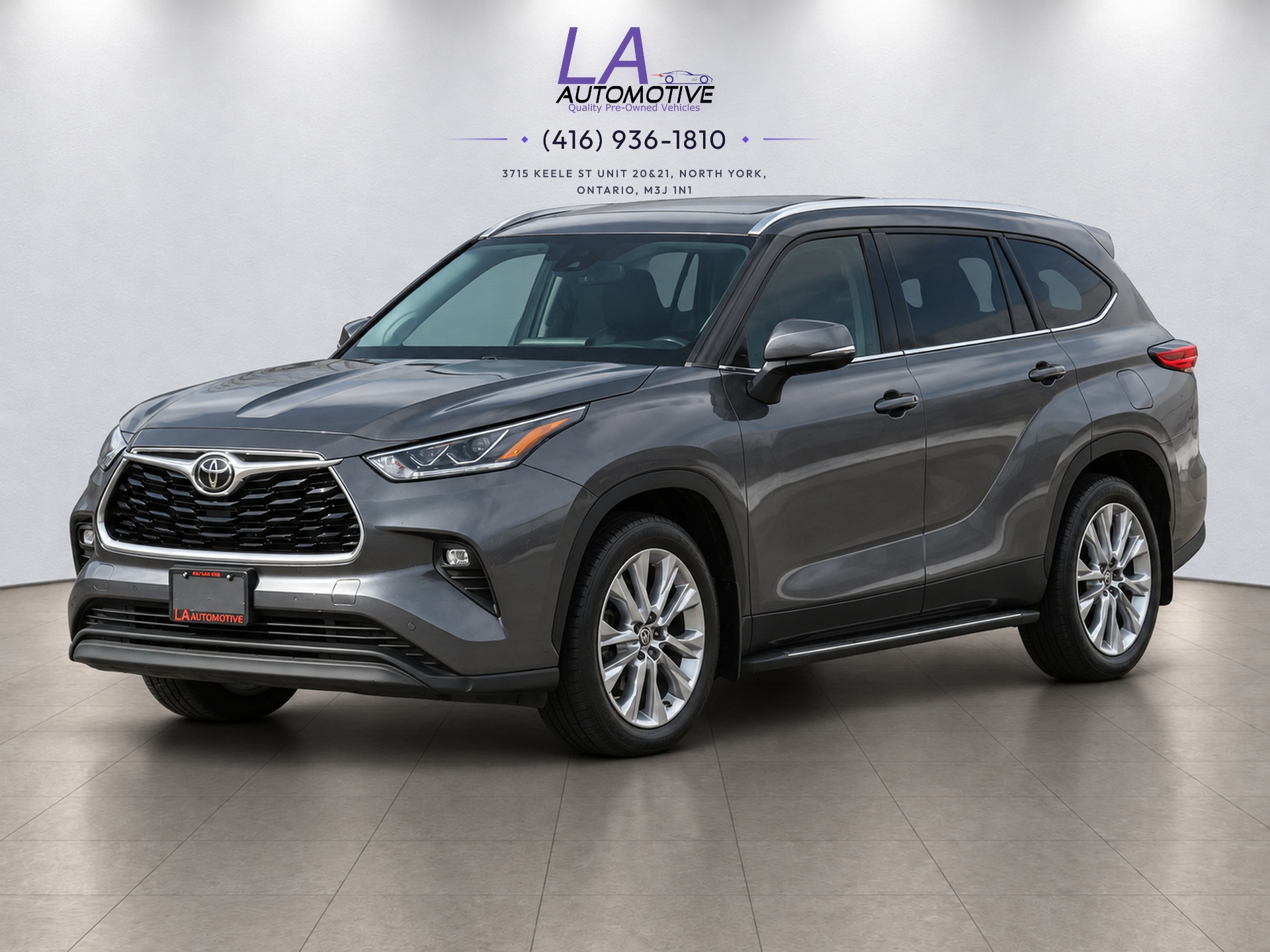 Gray 2020 Toyota Highlander SUV / Crossover All-Wheel Drive Automatic