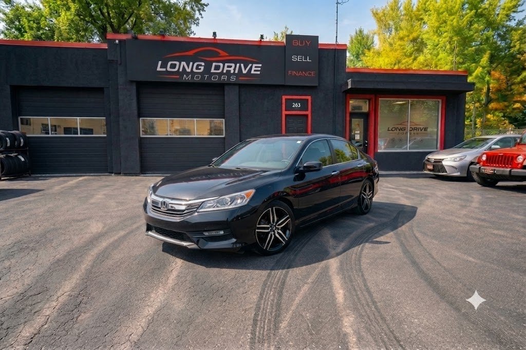Black 2017 Honda Accord Sedan Front-Wheel Drive Automatic