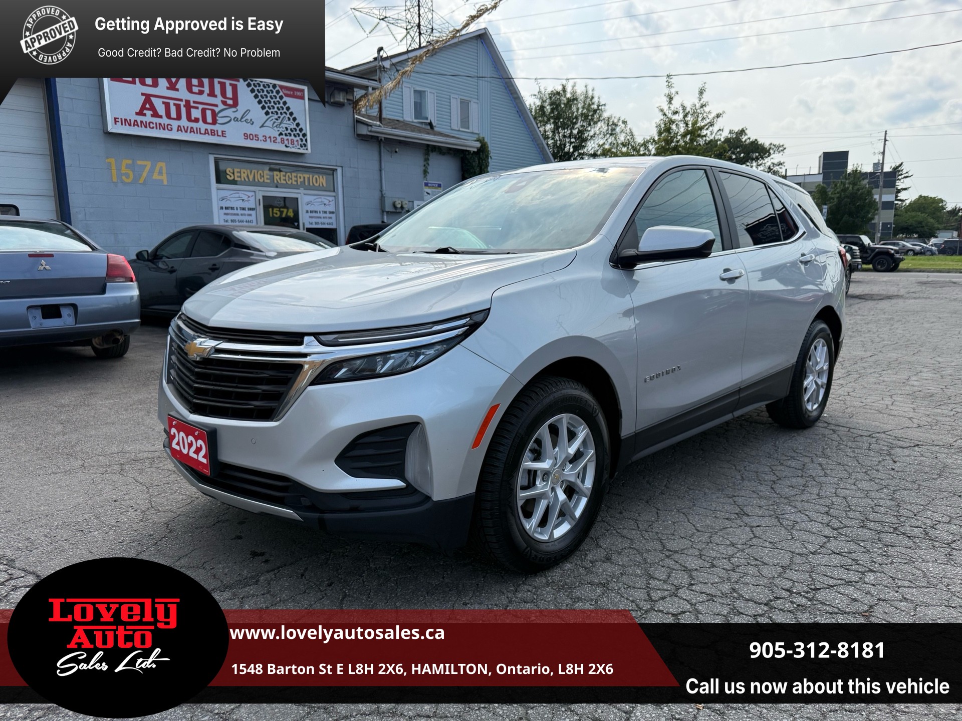 Silver 2022 Chevrolet Equinox SUV / Crossover Four-Wheel Drive Automatic