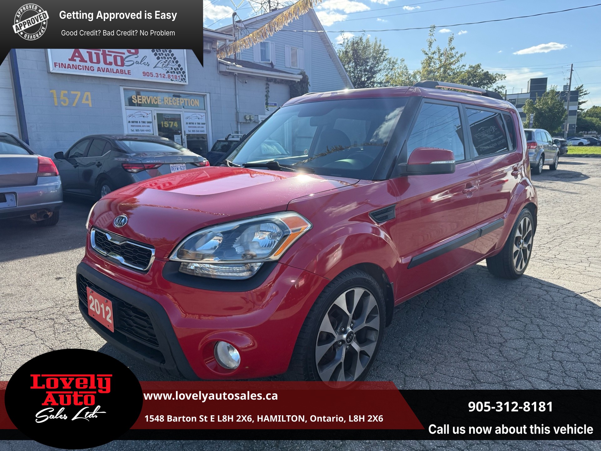 Red 2012 Kia Soul Wagon Automatic