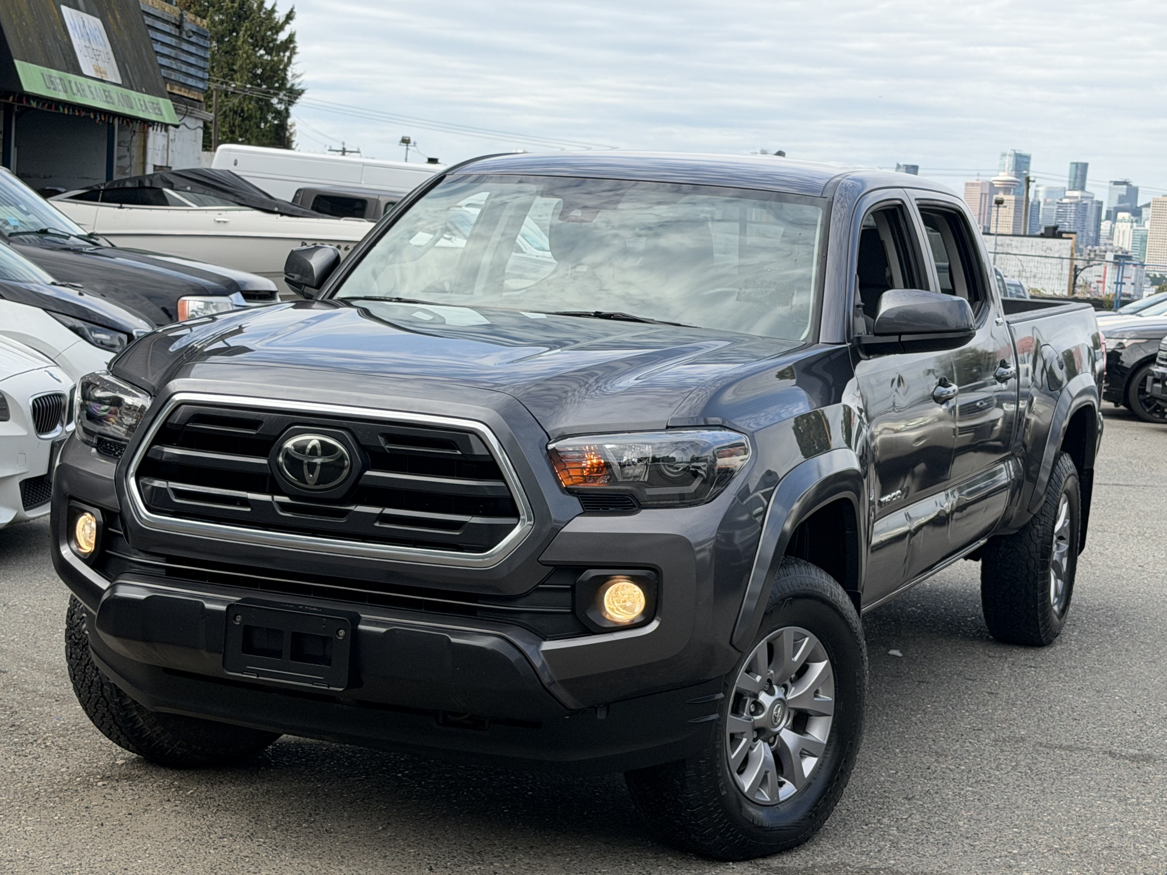 Gray 2018 Toyota Tacoma Pickup Truck Four-Wheel Drive Automatic