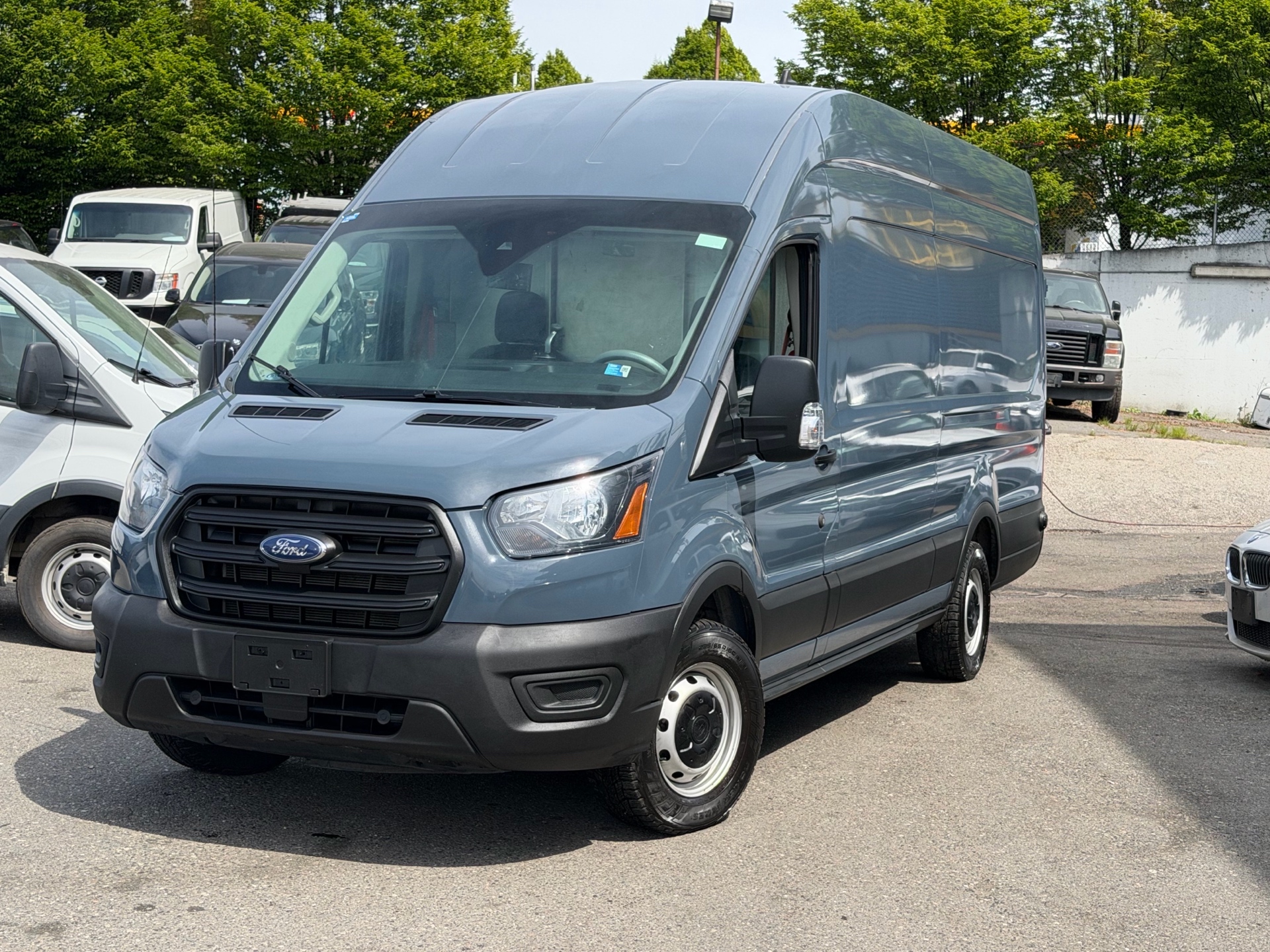 Gray 2020 Ford Transit Cargo Van Rear-Wheel Drive Automatic