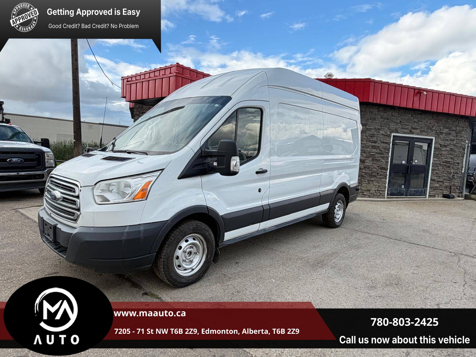 White 2017 Ford Transit Cargo Van Rear-Wheel Drive Automatic