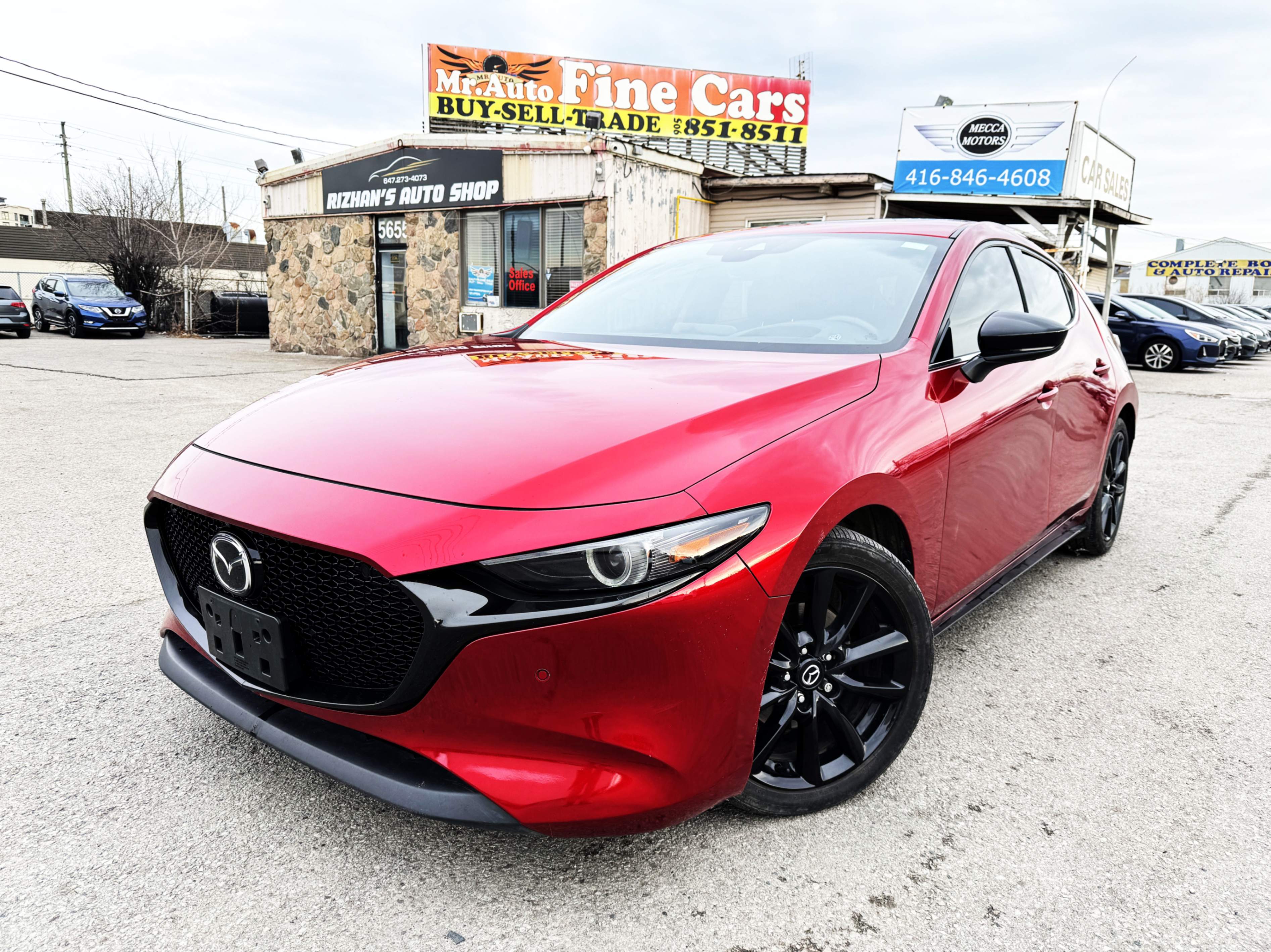 Red 2023 Mazda MAZDA3 Sport Hatchback Automatic