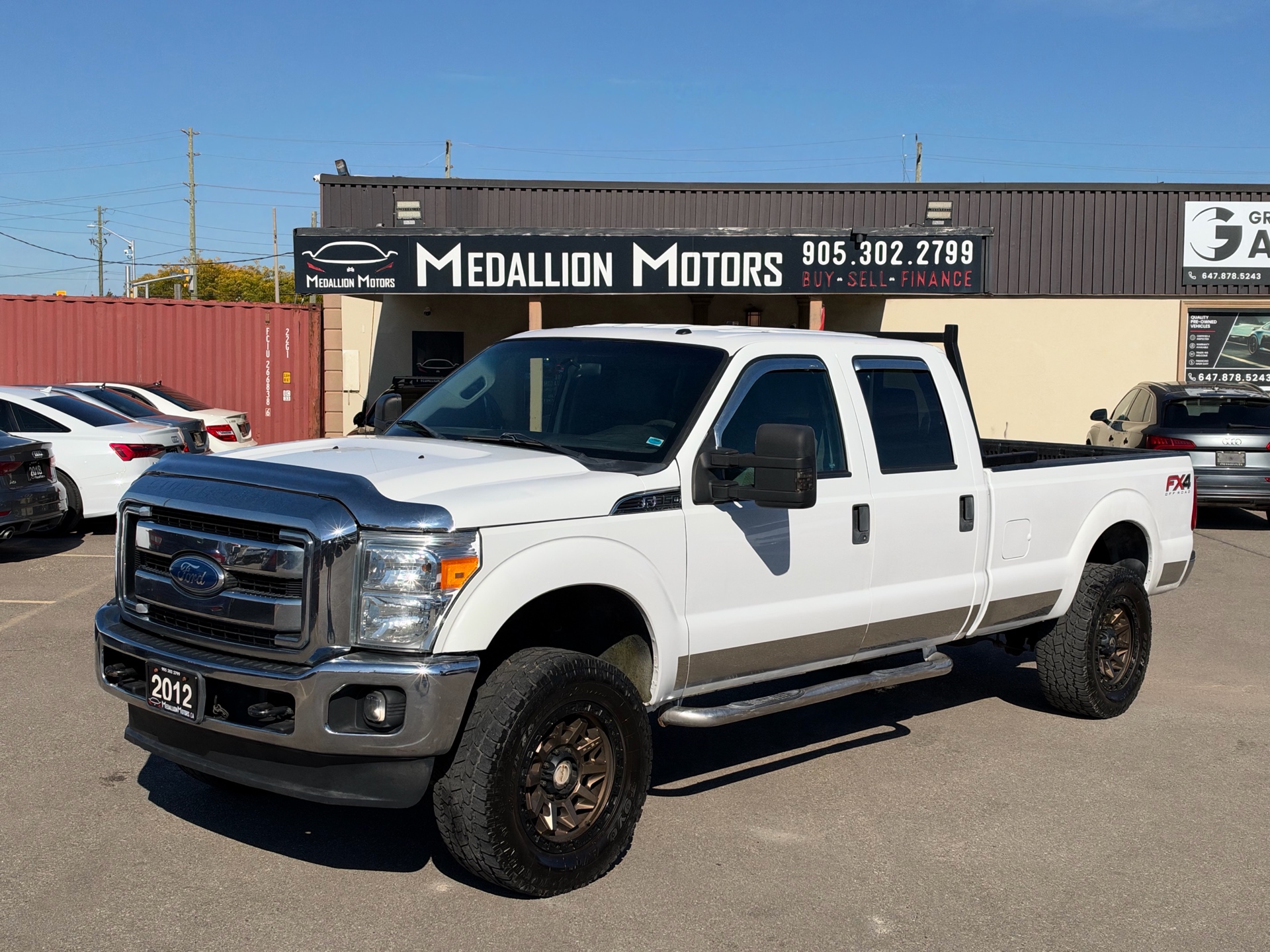 White 2012 Ford F-350 Super Duty Pickup Truck Four-Wheel Drive Automatic