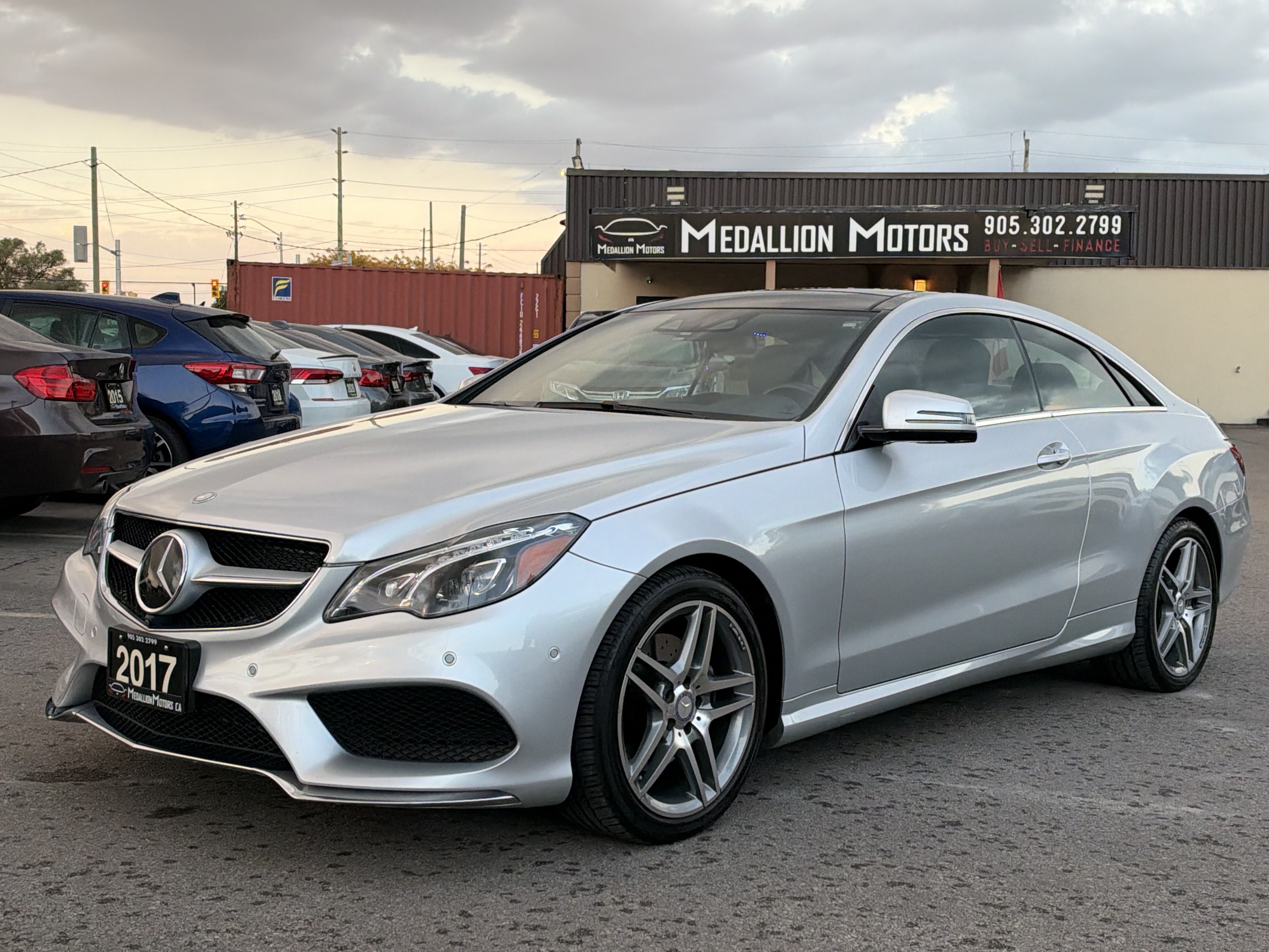 Silver 2017 Mercedes-Benz E-Class Coupe All-Wheel Drive Automatic