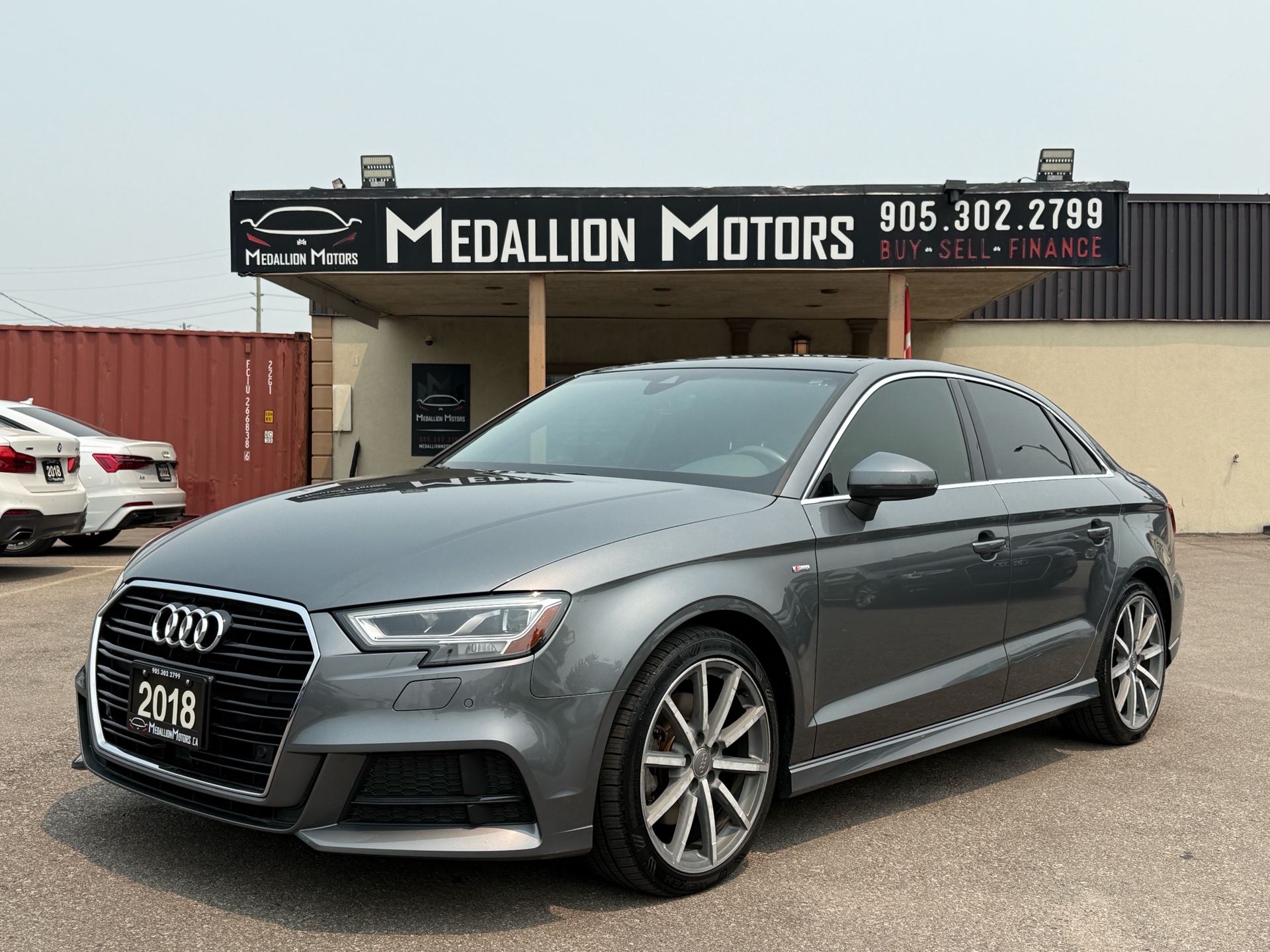 Gray 2018 Audi A3 Sedan Automatic