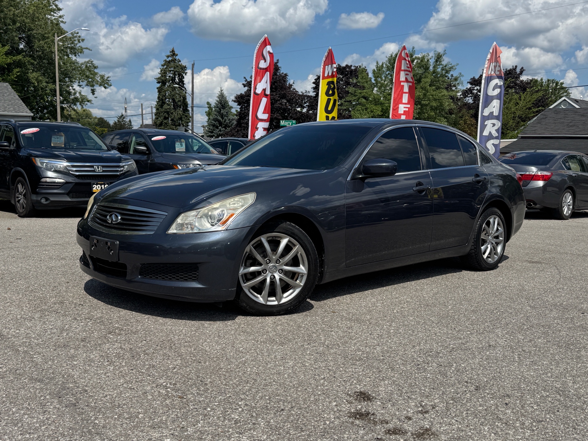 Gray 2009 INFINITI G37 Sedan All-Wheel Drive Automatic