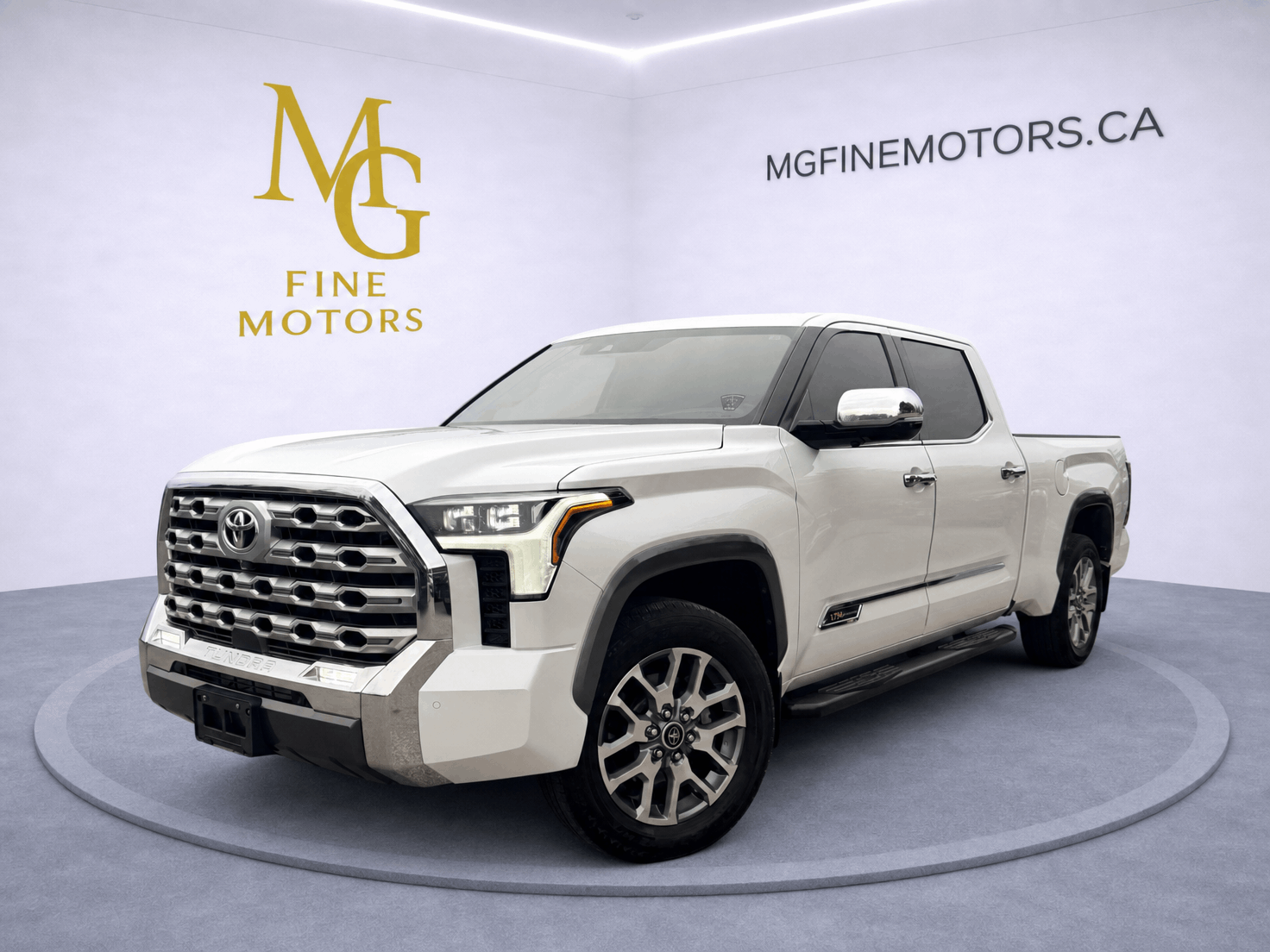White 2024 Toyota Tundra Pickup Truck Four-Wheel Drive Automatic