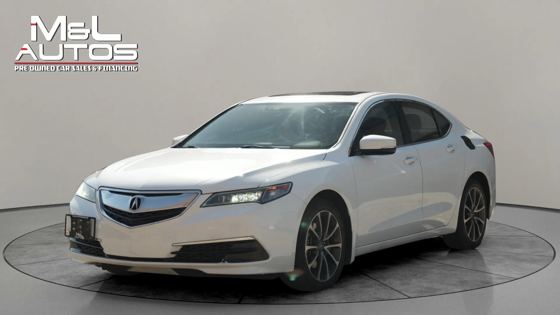 White 2017 Acura TLX V6 SH-AWD with Technology Package Sedan All-Wheel Drive Automatic