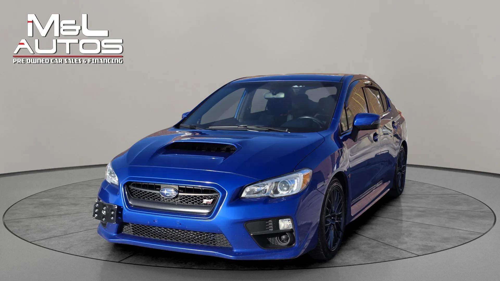Blue 2017 Subaru WRX STI Sedan Automatic