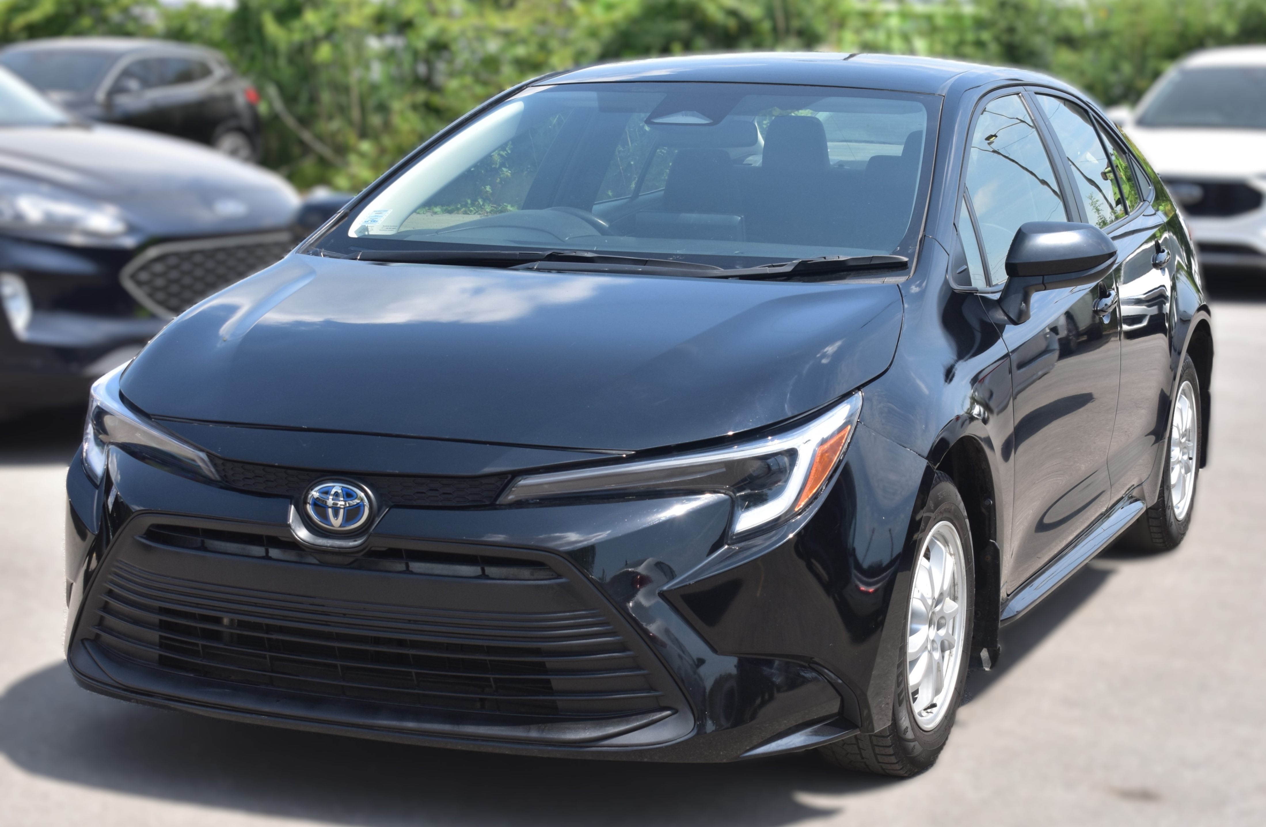 Black 2023 Toyota Corolla Hybrid LE FWD Sedan Front-Wheel Drive Automatic