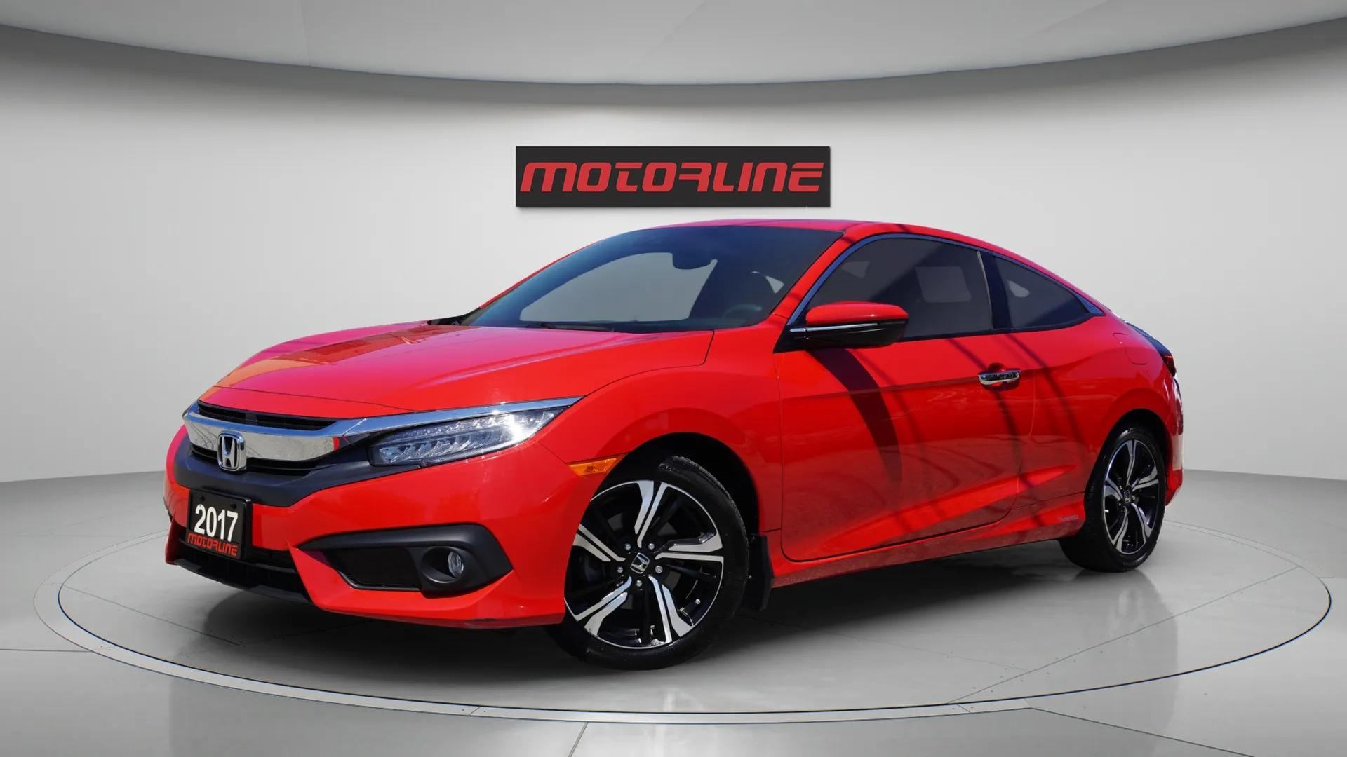 Red 2017 Honda Civic Coupe Coupe Front-Wheel Drive Automatic