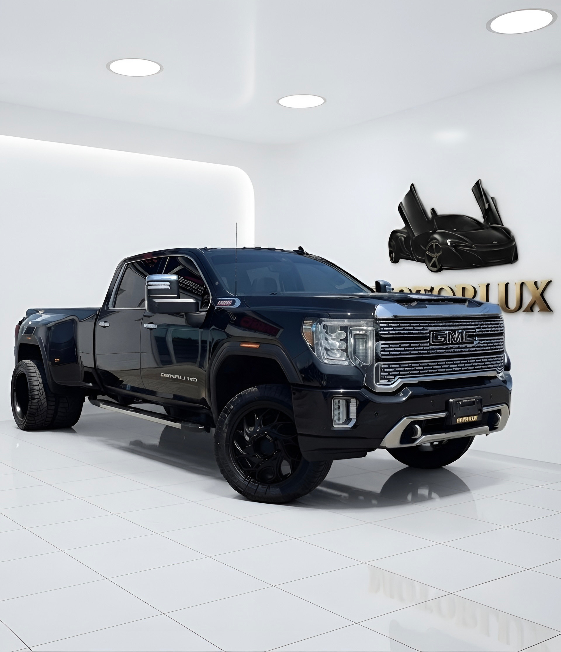 Black 2020 GMC Sierra 3500HD Pickup Truck Four-Wheel Drive Automatic
