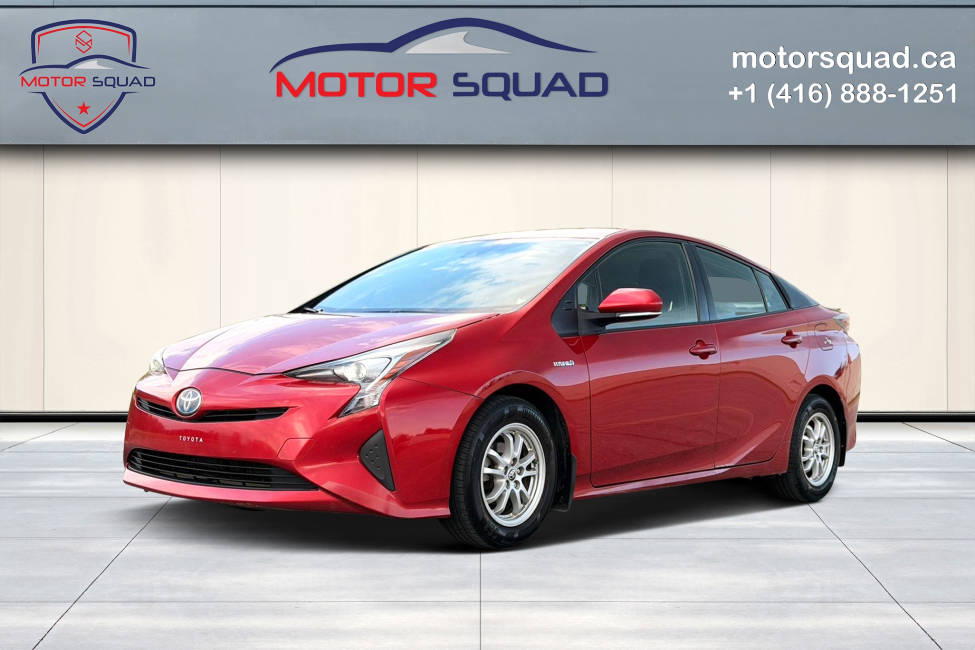 Red 2017 Toyota Prius Hatchback Automatic